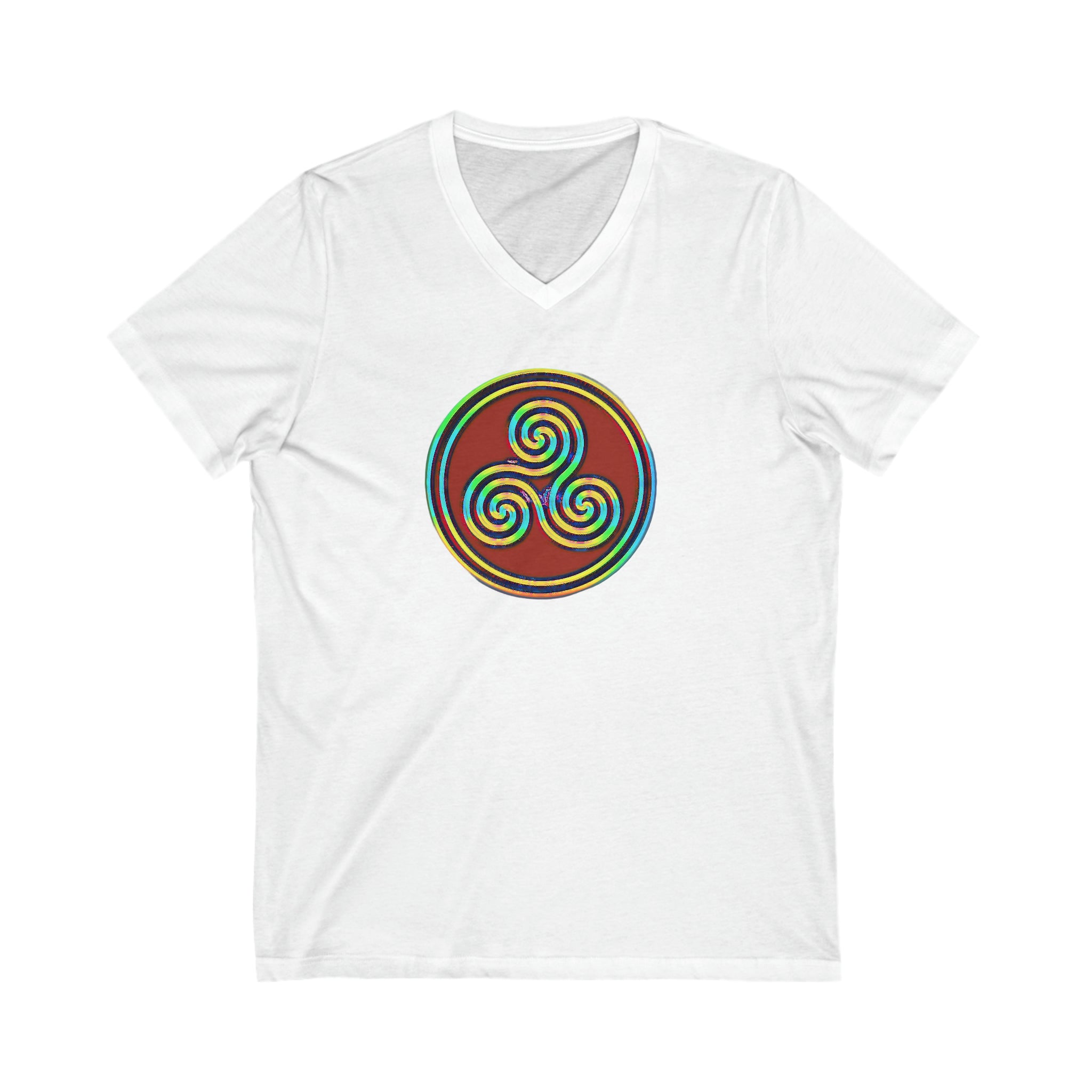 Taino Juracan Symbol Unisex Jersey Short Sleeve V-Neck Tee