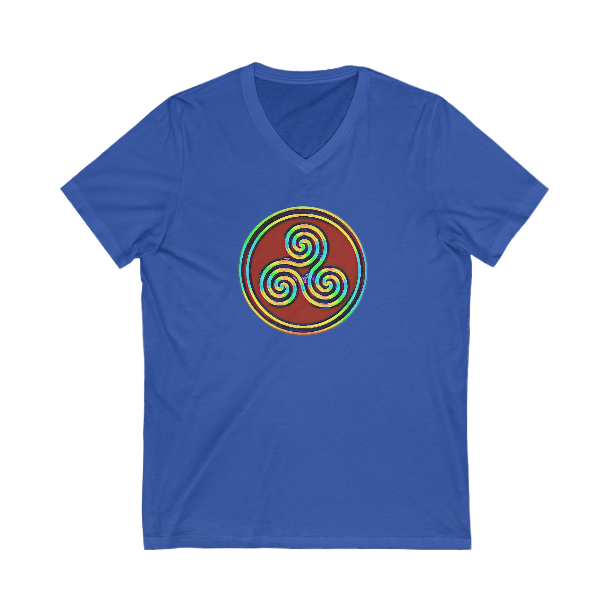 Taino Juracan Symbol Unisex Jersey Short Sleeve V-Neck Tee