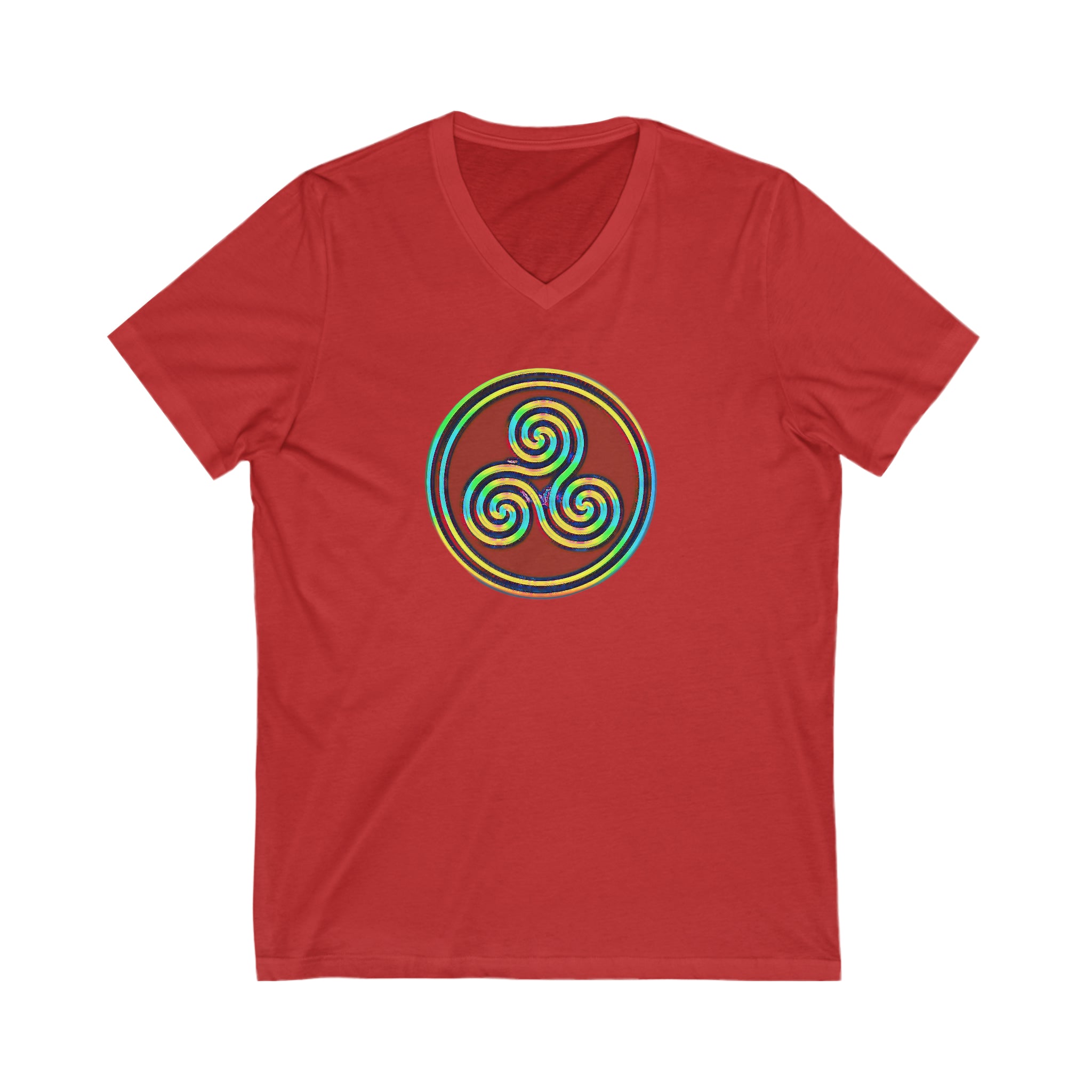 Taino Juracan Symbol Unisex Jersey Short Sleeve V-Neck Tee