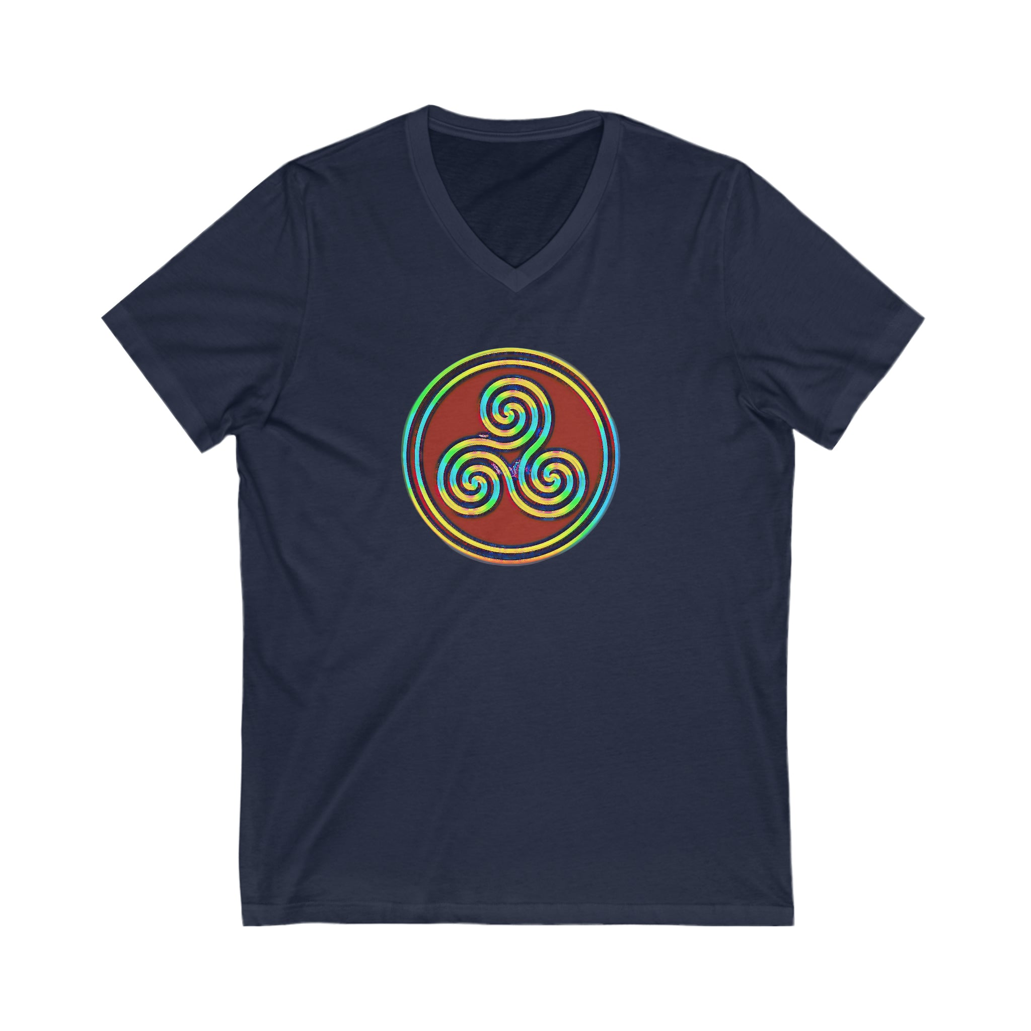 Taino Juracan Symbol Unisex Jersey Short Sleeve V-Neck Tee