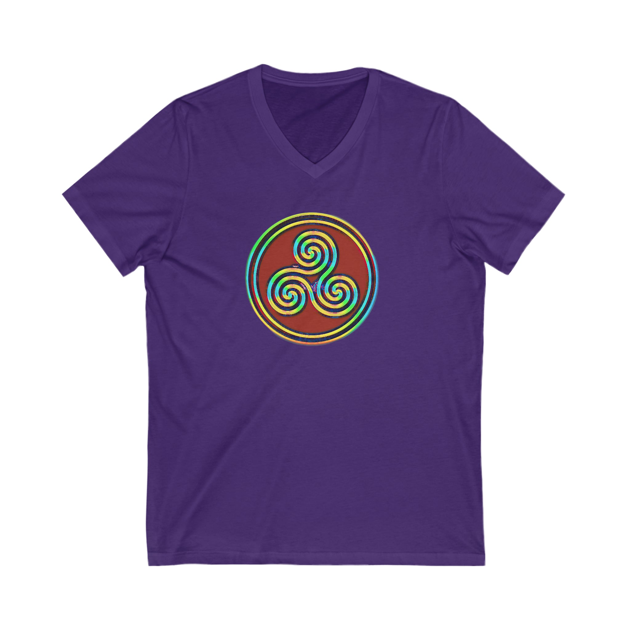 Taino Juracan Symbol Unisex Jersey Short Sleeve V-Neck Tee
