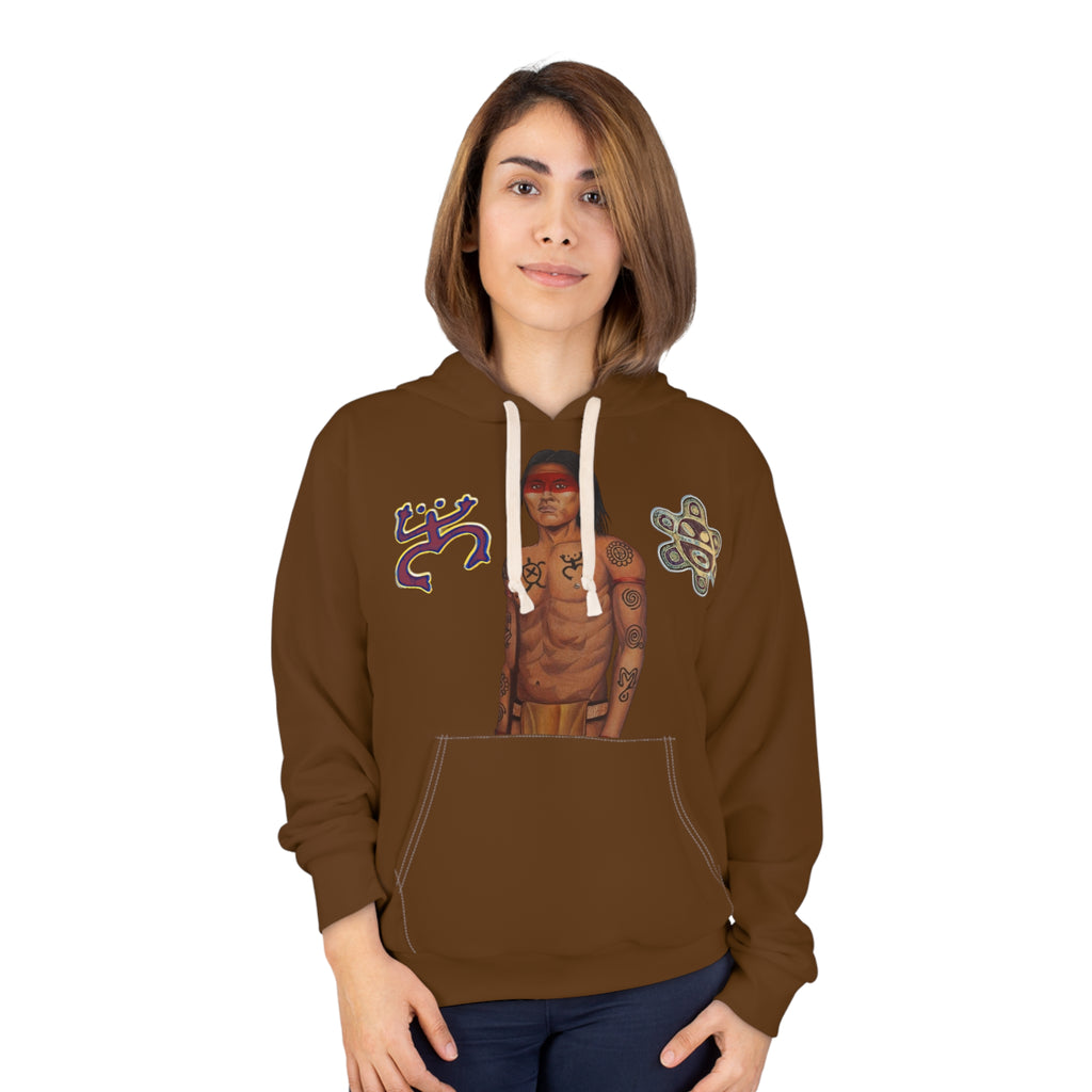 Taino Coqui/Sun/Warrior Unisex Pullover Hoodie (AOP)