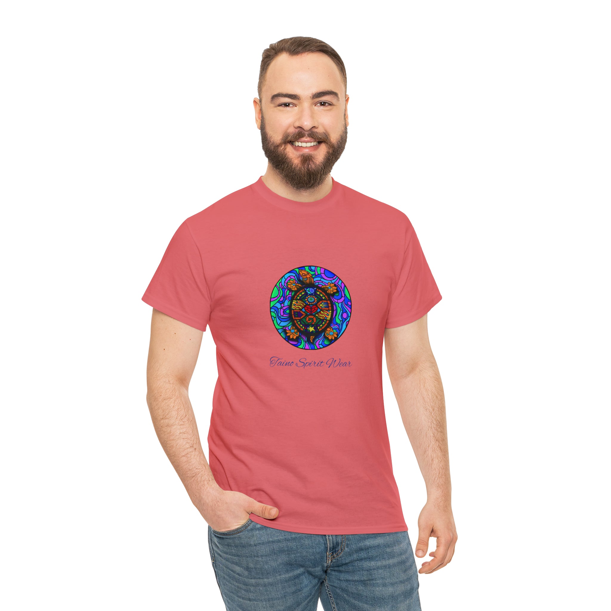 Taino-Inspired Turtle Unisex Heavy Cotton Tee