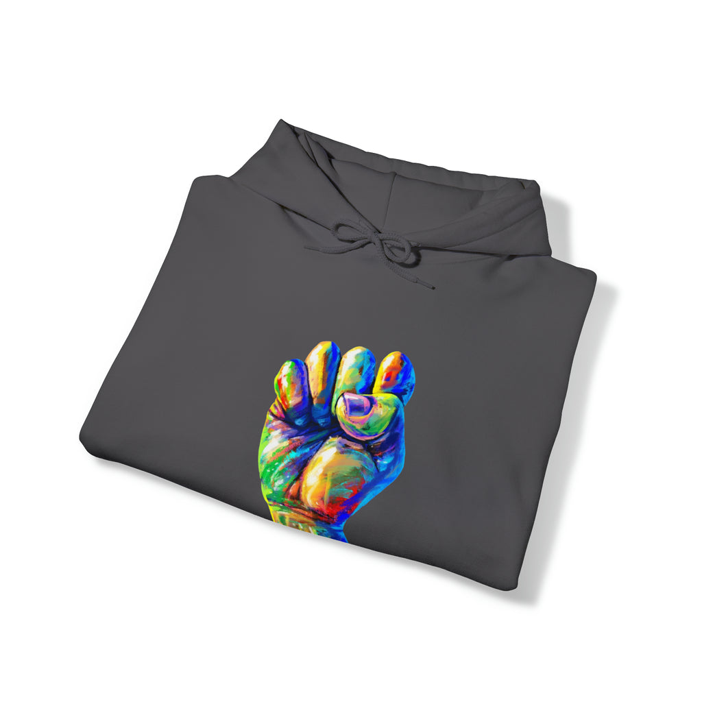 Power to The People Fist Unisex Heavy Blend™ Hooded Sweatshirt