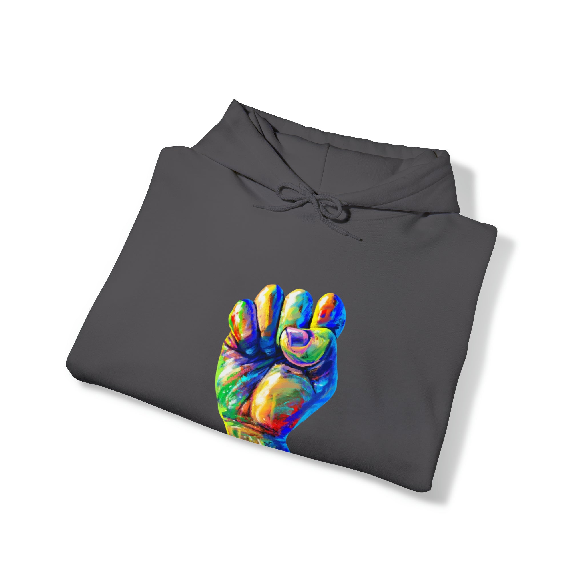 Power to The People Fist Unisex Heavy Blend™ Hooded Sweatshirt