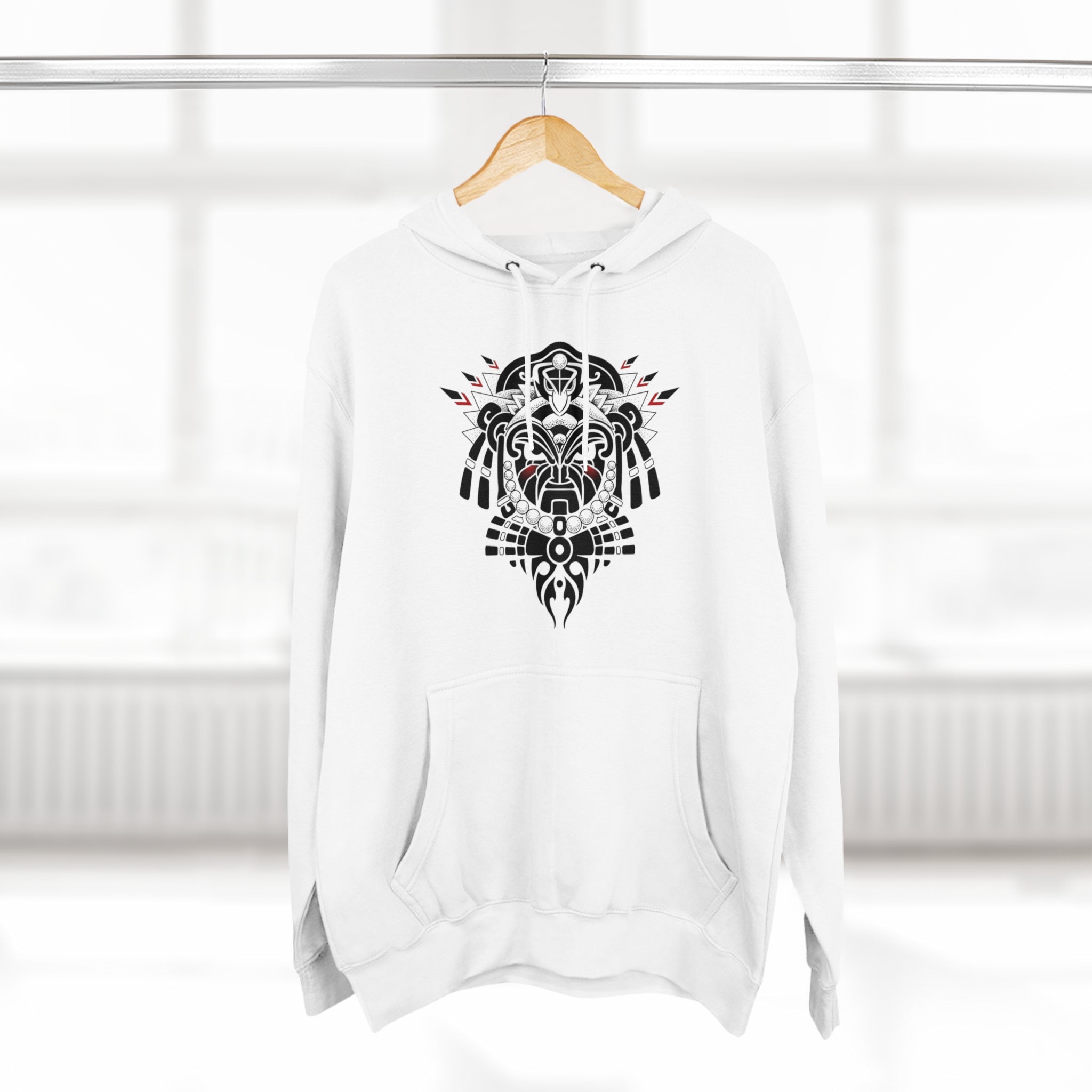 Tribal-Inspired Unisex Premium Pullover Hoodie