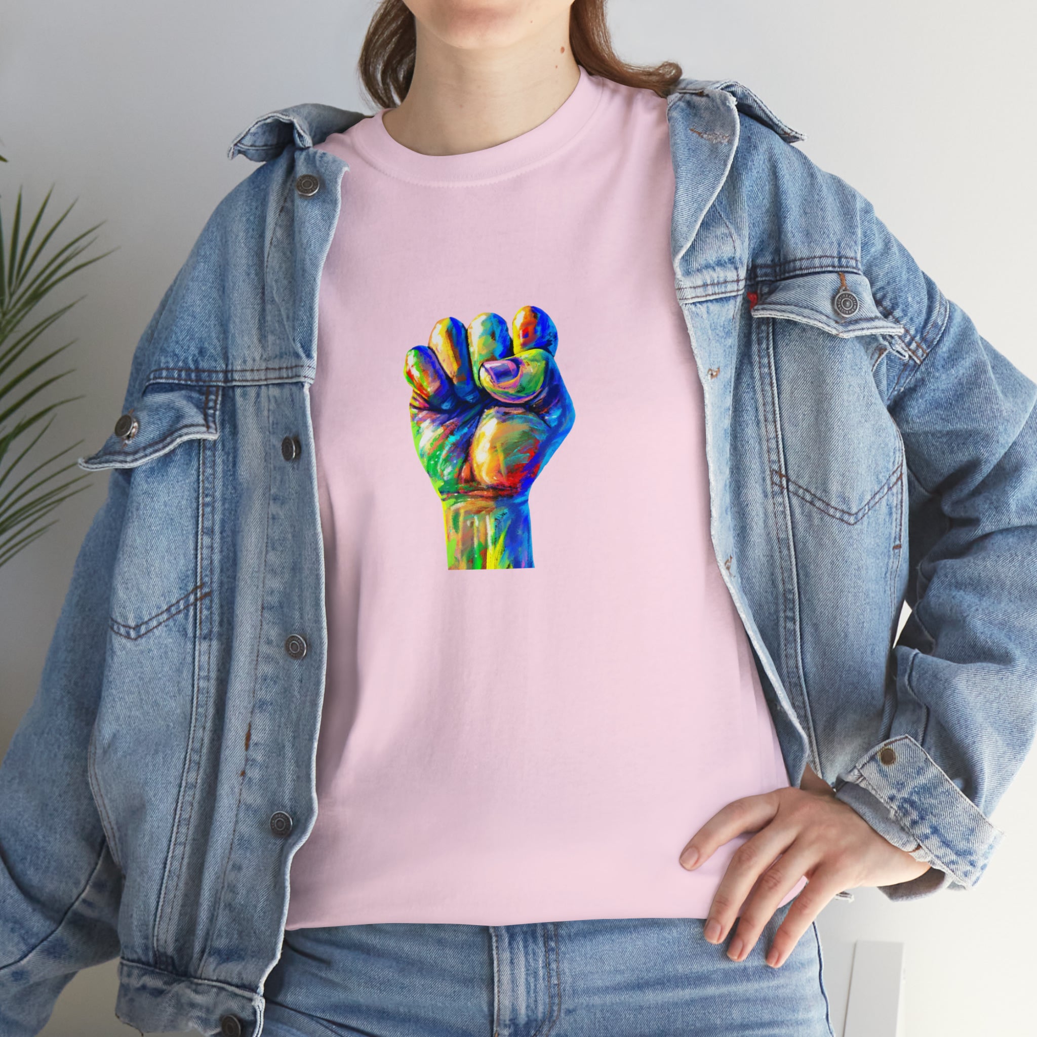 Power to The People Fist Unisex Heavy Cotton Tee
