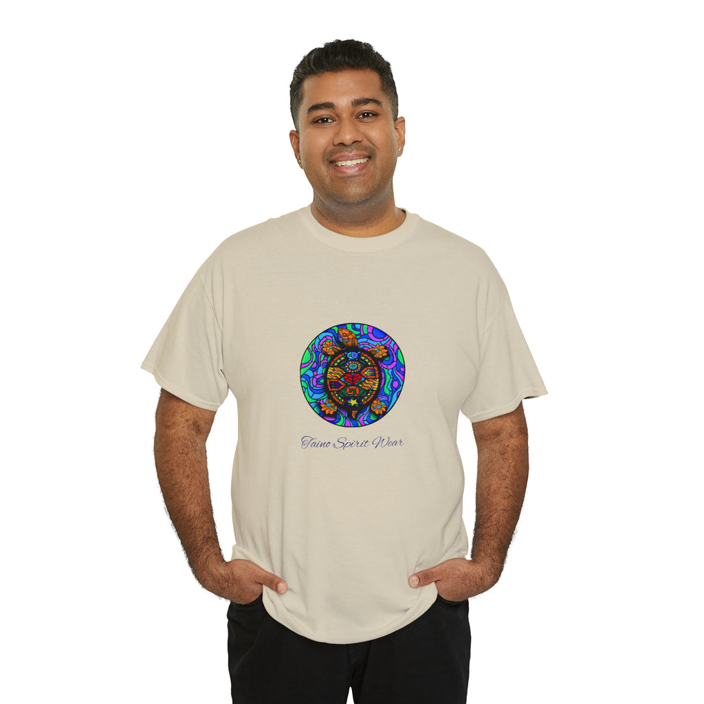 Taino-Inspired Turtle Unisex Heavy Cotton Tee