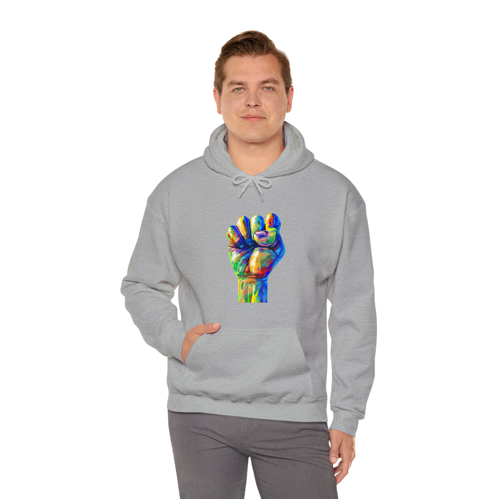 Power to The People Fist Unisex Heavy Blend™ Hooded Sweatshirt