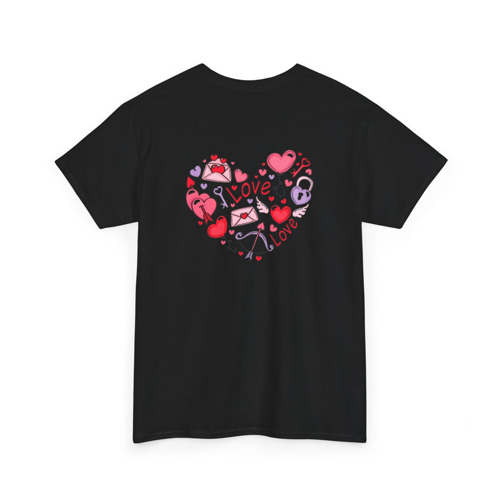 Valentine's Day Love Heart Graphic Tee – Valentine’s Day Romantic Shirt