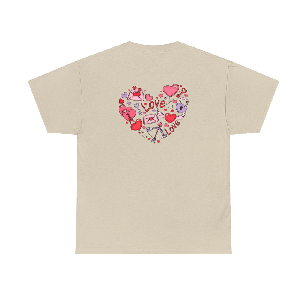Valentine's Day Love Heart Graphic Tee – Valentine’s Day Romantic Shirt