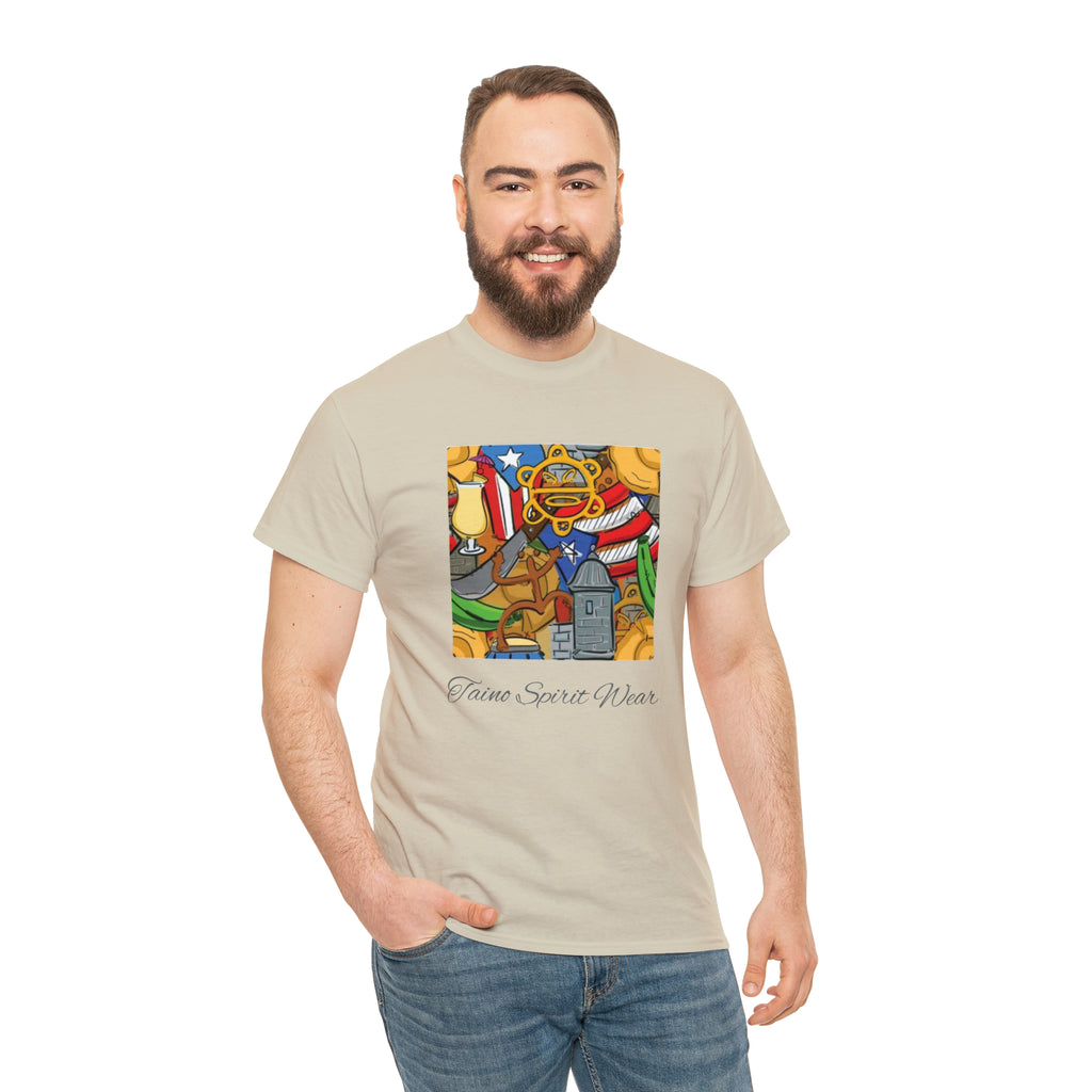 Puerto Rican Heritage Unisex Heavy Cotton Tee