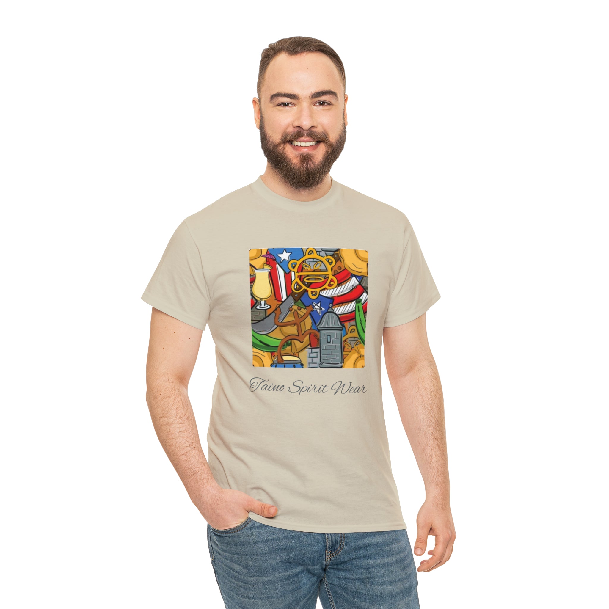 Puerto Rican Heritage Unisex Heavy Cotton Tee
