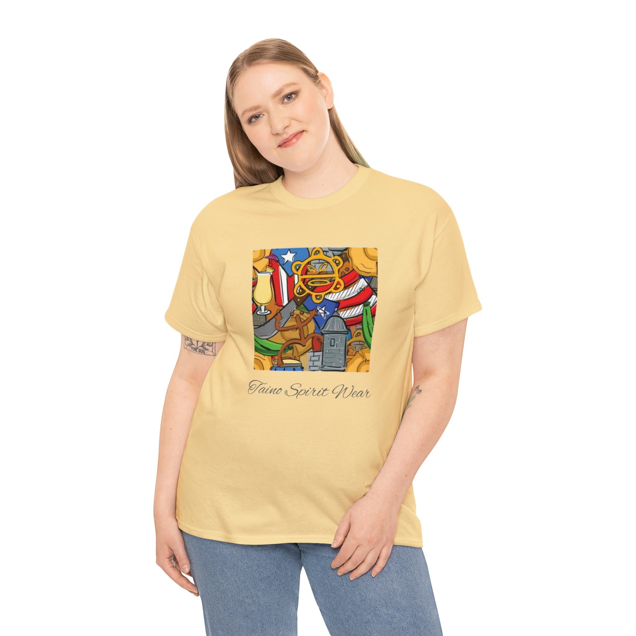 Puerto Rican Heritage Unisex Heavy Cotton Tee