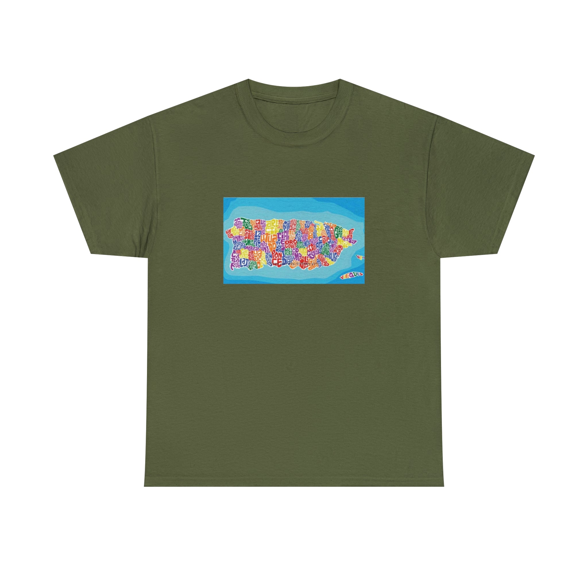 The Island of Puerto Rico Unisex Heavy Cotton Tee