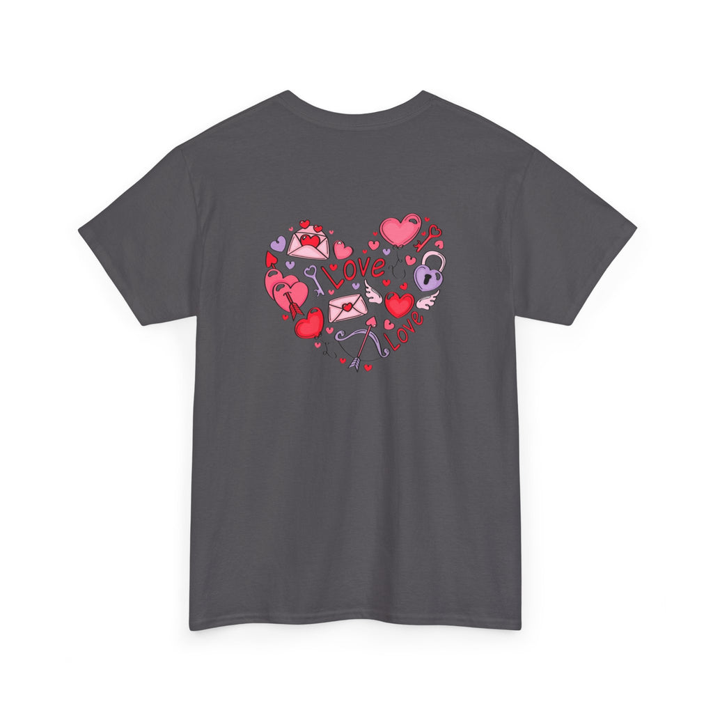 Valentine's Day Love Heart Graphic Tee – Valentine’s Day Romantic Shirt