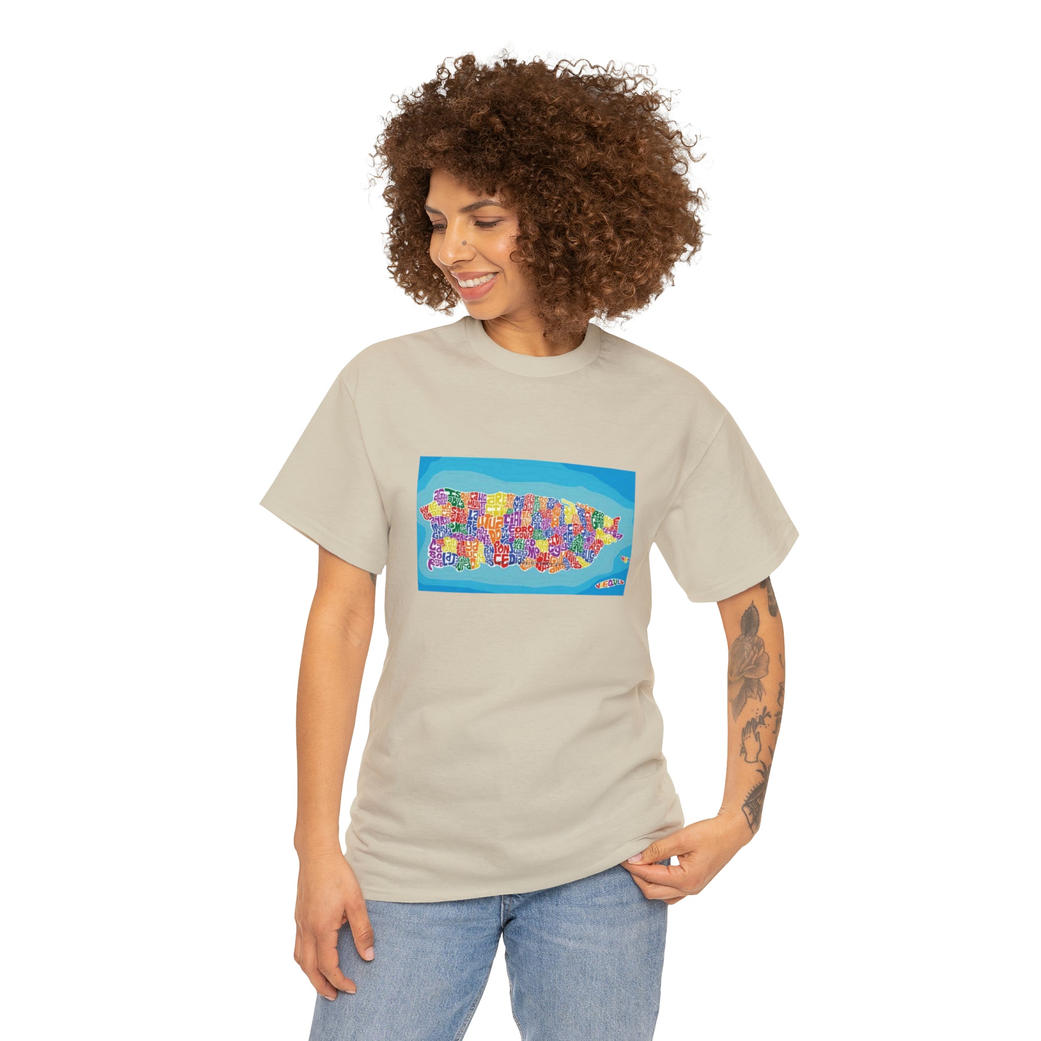 The Island of Puerto Rico Unisex Heavy Cotton Tee