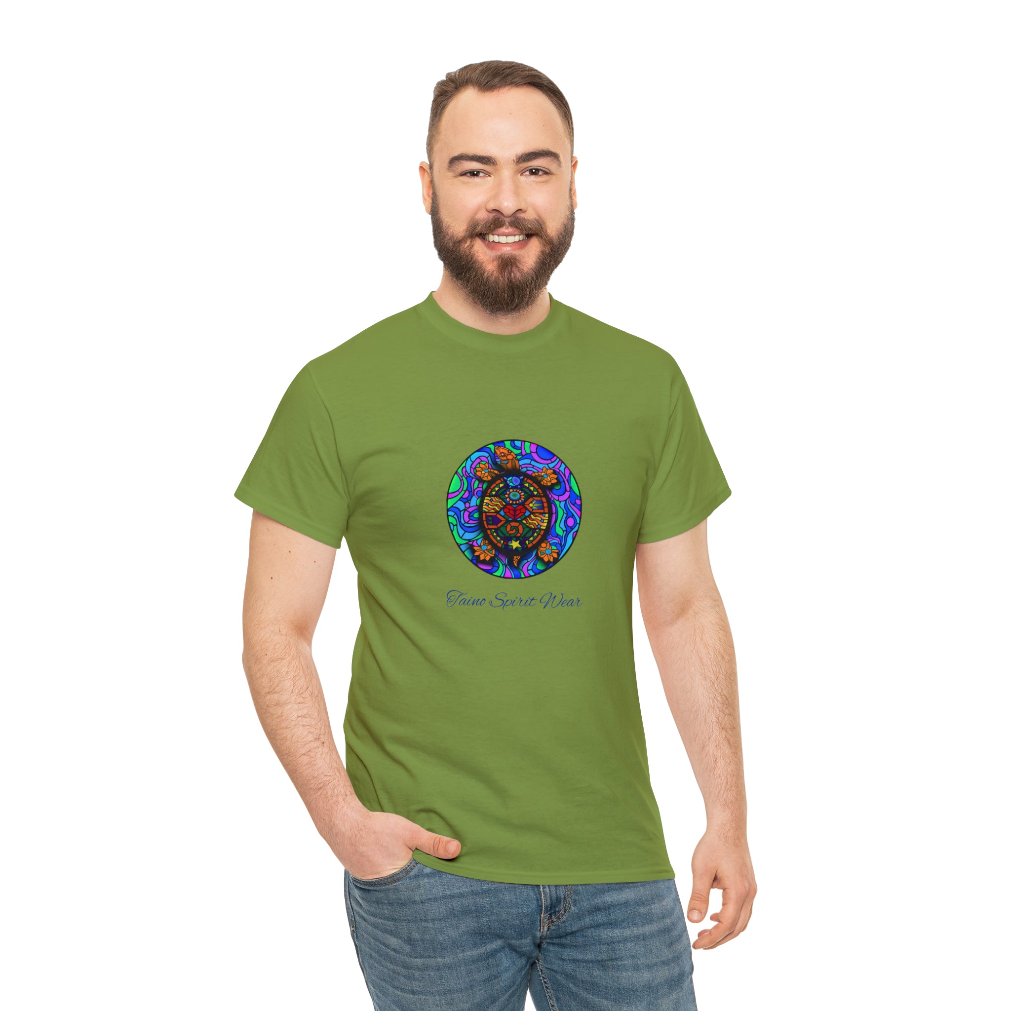 Taino-Inspired Turtle Unisex Heavy Cotton Tee