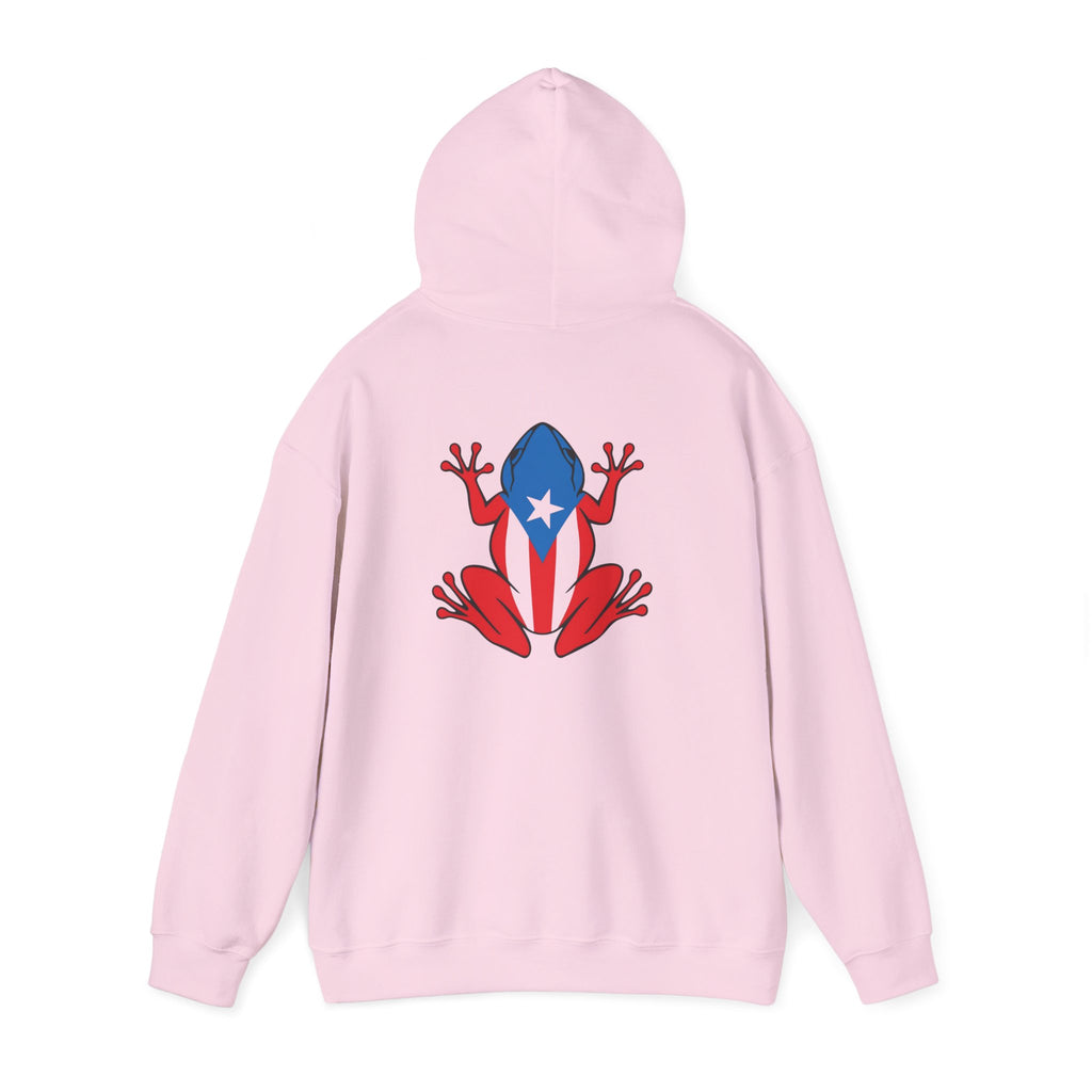Puerto Rico Flag Heart & Frog Hoodie – Puerto Rican Pride Sweatshirt