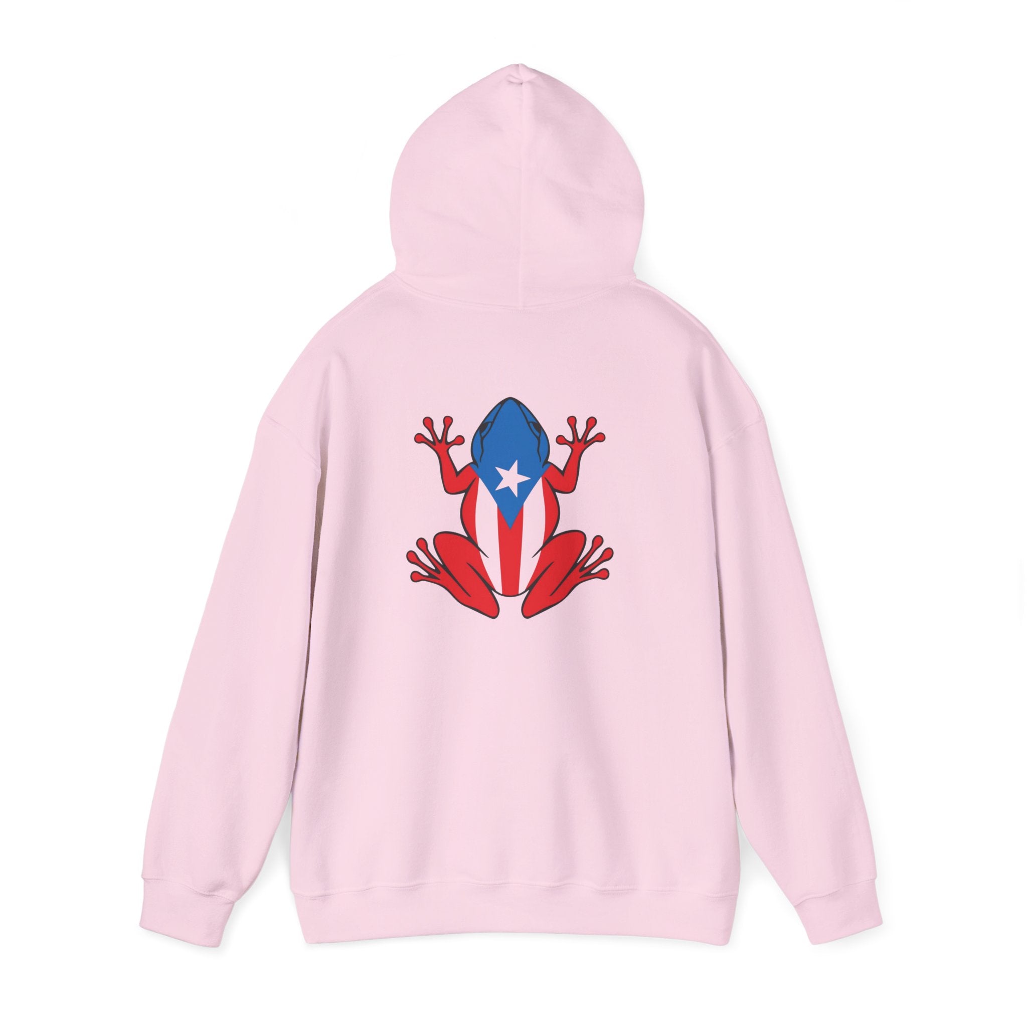 Puerto Rico Flag Heart & Frog Hoodie – Puerto Rican Pride Sweatshirt