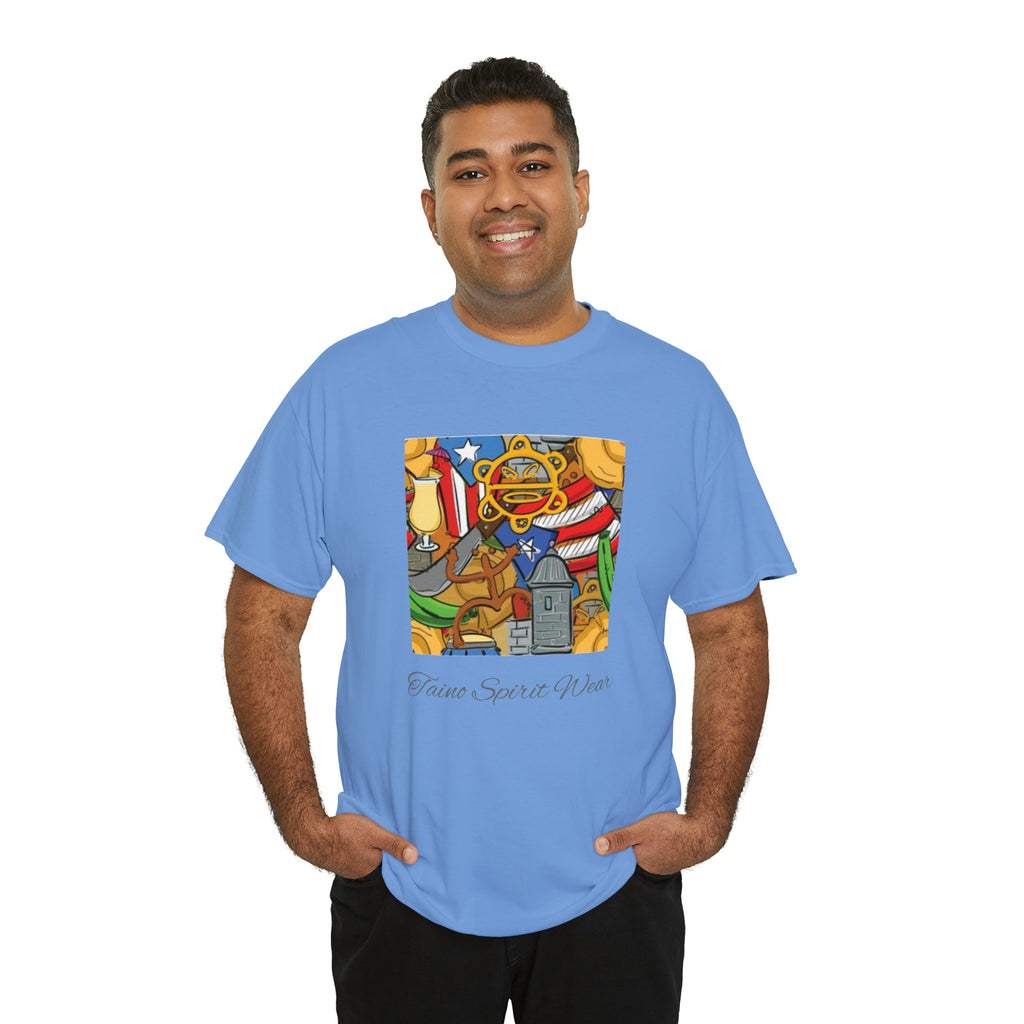 Puerto Rican Heritage Unisex Heavy Cotton Tee