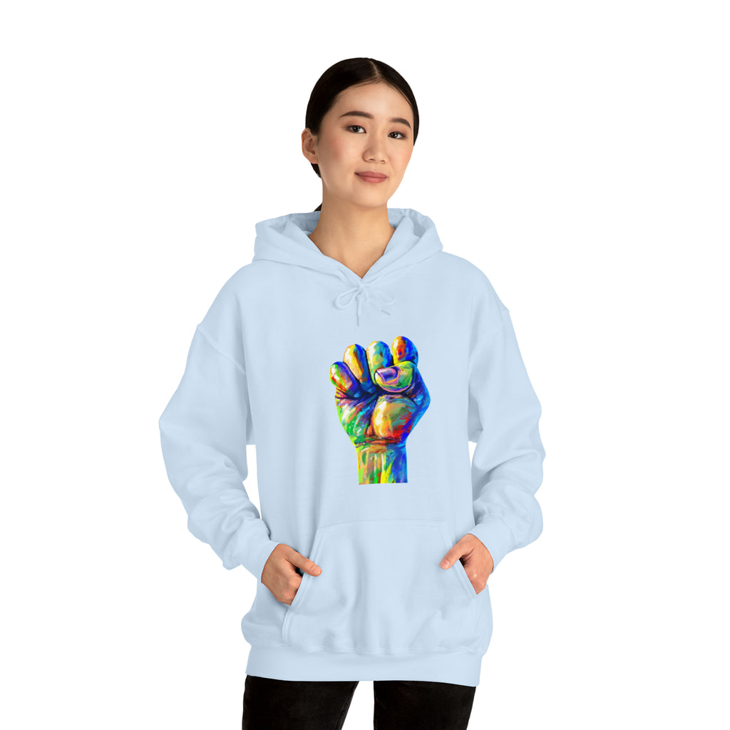 Power to The People Fist Unisex Heavy Blend™ Hooded Sweatshirt