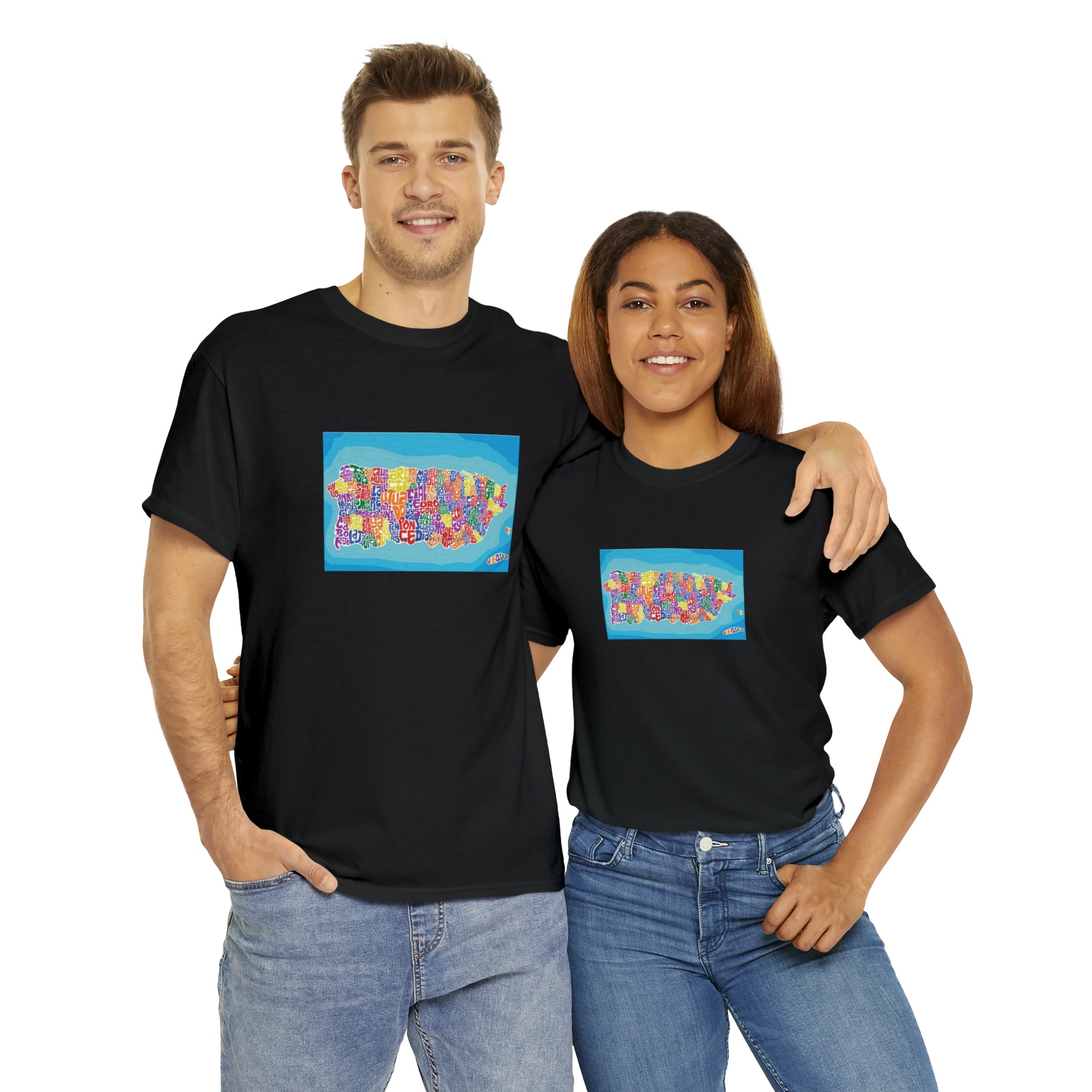 The Island of Puerto Rico Unisex Heavy Cotton Tee