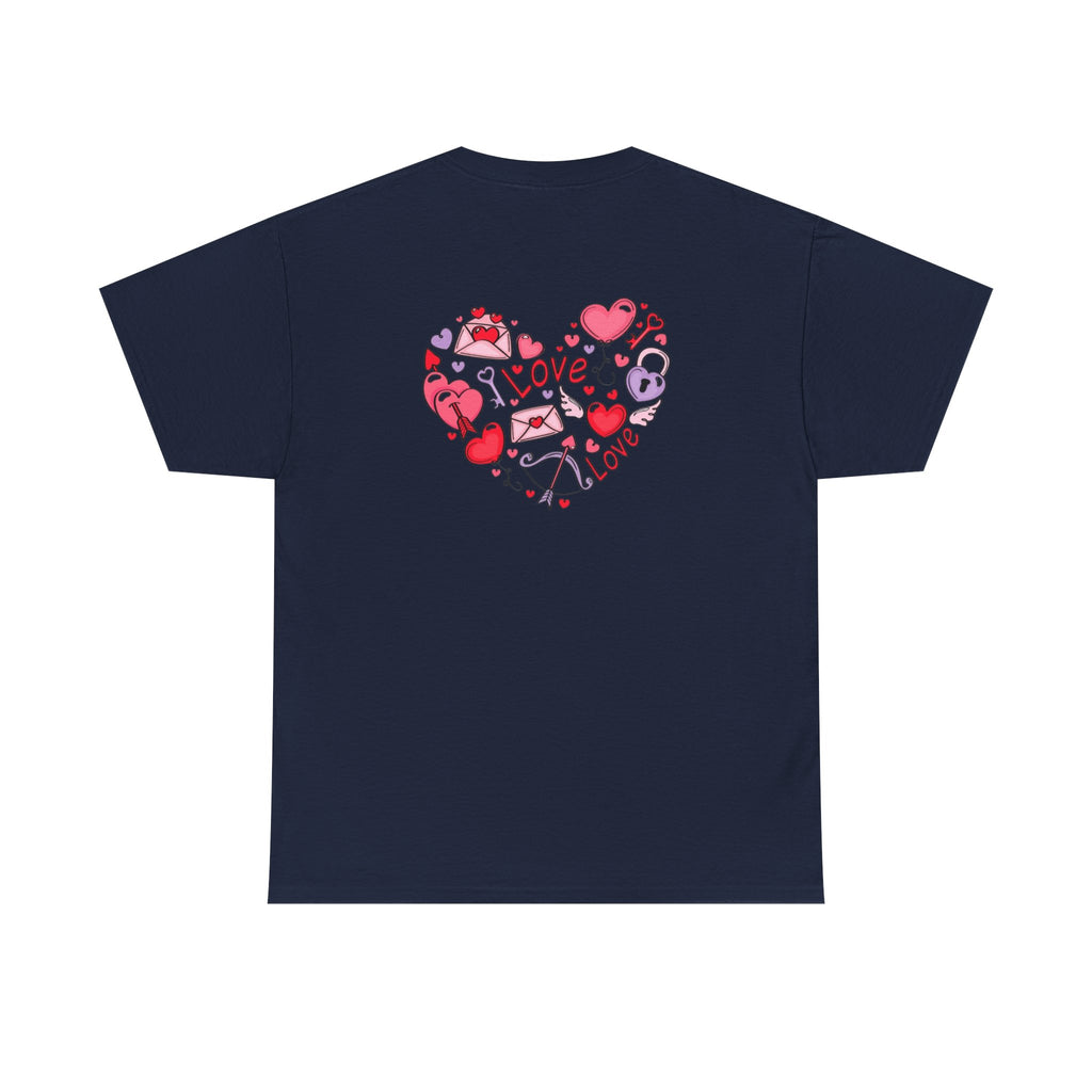 Valentine's Day Love Heart Graphic Tee – Valentine’s Day Romantic Shirt