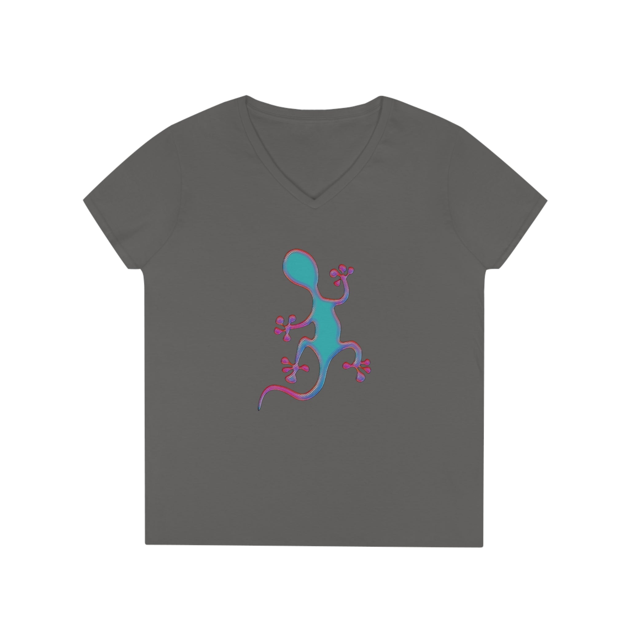 Taino-Inspried Salamander Ladies' V-Neck T-Shirt
