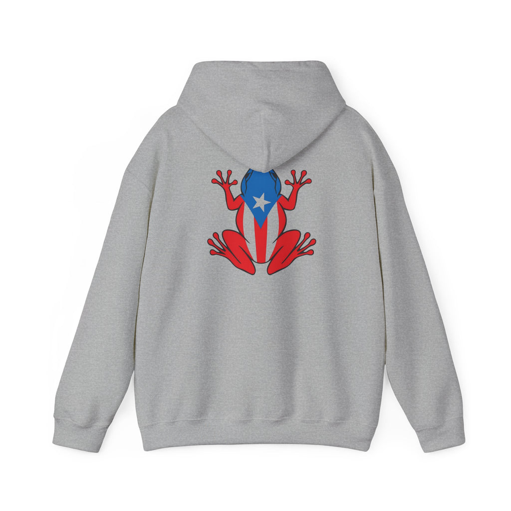 Puerto Rico Flag Heart & Frog Hoodie – Puerto Rican Pride Sweatshirt