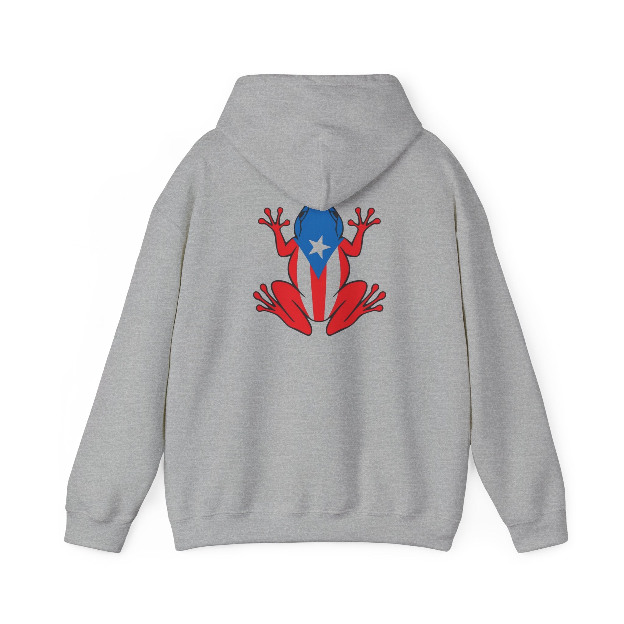 Puerto Rico Flag Heart & Frog Hoodie – Puerto Rican Pride Sweatshirt