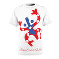 Taino Puerto Rican Flag Coqui Unisex Cut & Sew Tee (AOP)