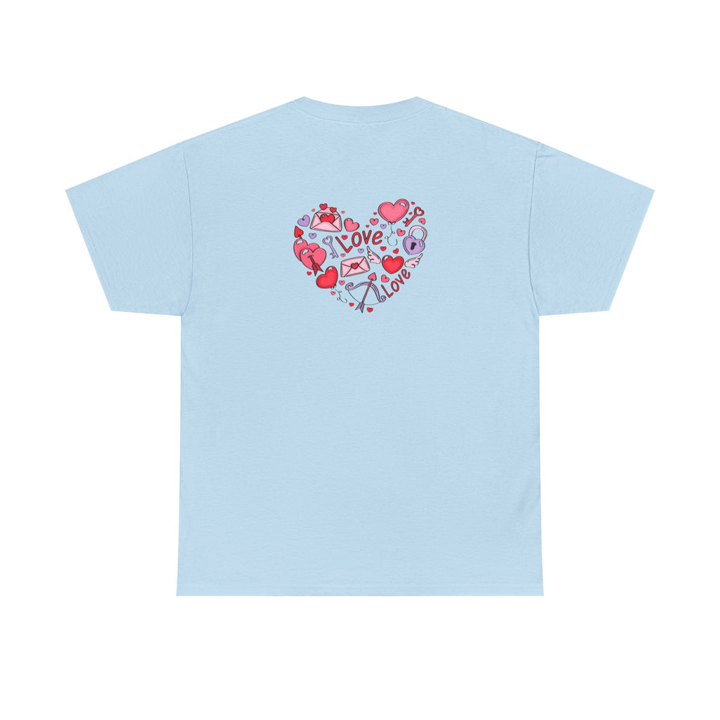 Valentine's Day Tee — "Happy Valentine's Day" Heart Design