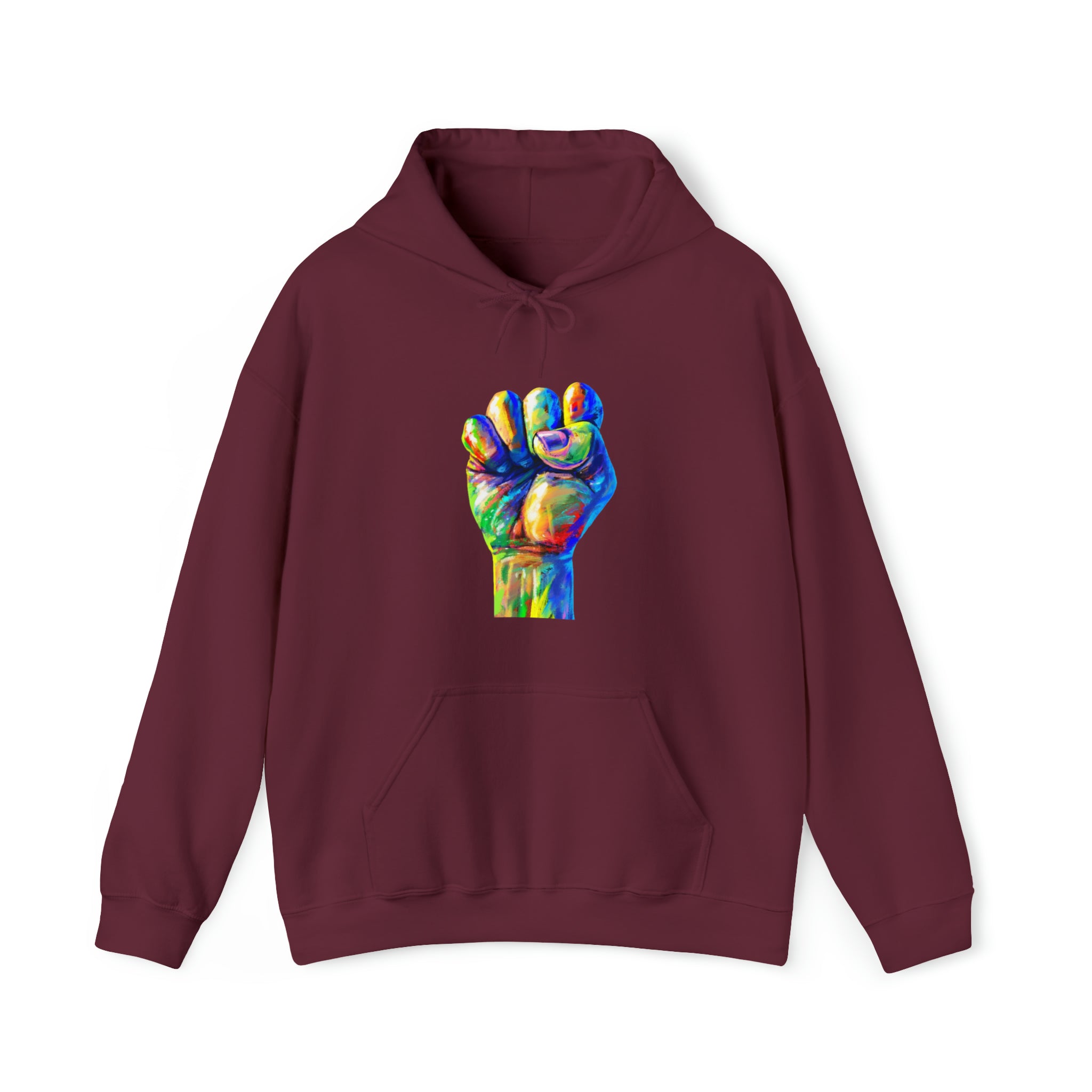 Power to The People Fist Unisex Heavy Blend™ Hooded Sweatshirt