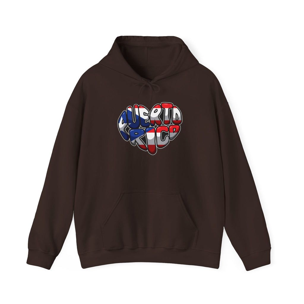 Puerto Rico Flag Heart & Frog Hoodie – Puerto Rican Pride Sweatshirt