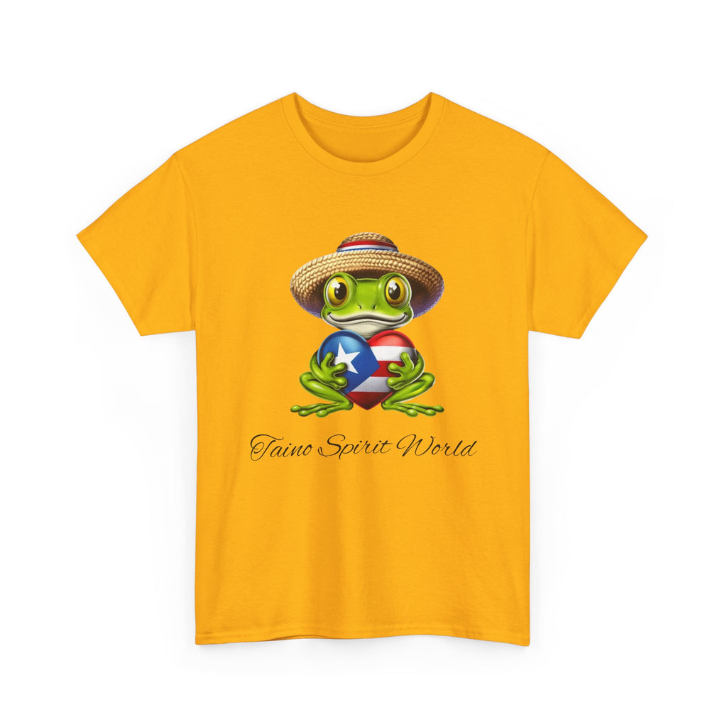 I Heart PR Jibaro Coqui Taino Spirit World Unisex Heavy Cotton Tee
