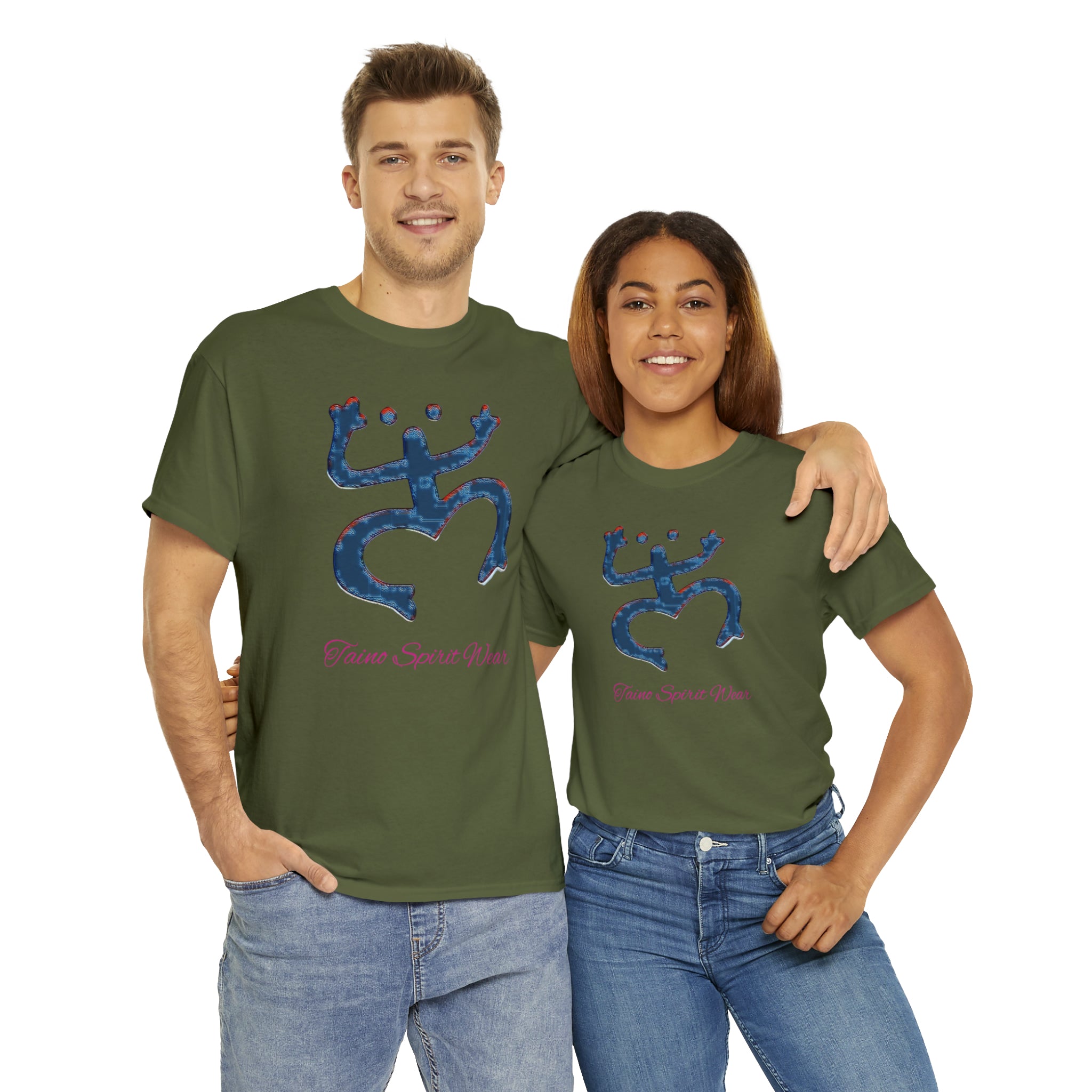Taino Large Coqui Unisex Heavy Cotton Tee