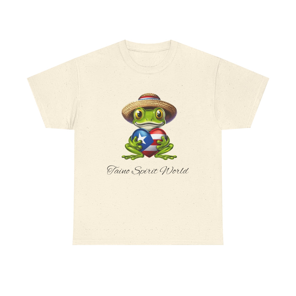 I Heart PR Jibaro Coqui Taino Spirit World Unisex Heavy Cotton Tee