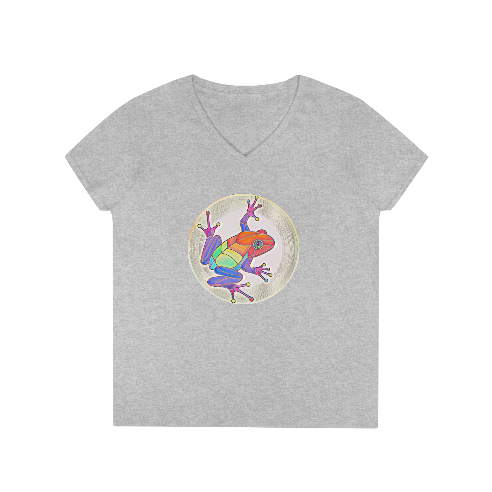 Puerto Rican Coqui Ladies' V-Neck T-Shirt