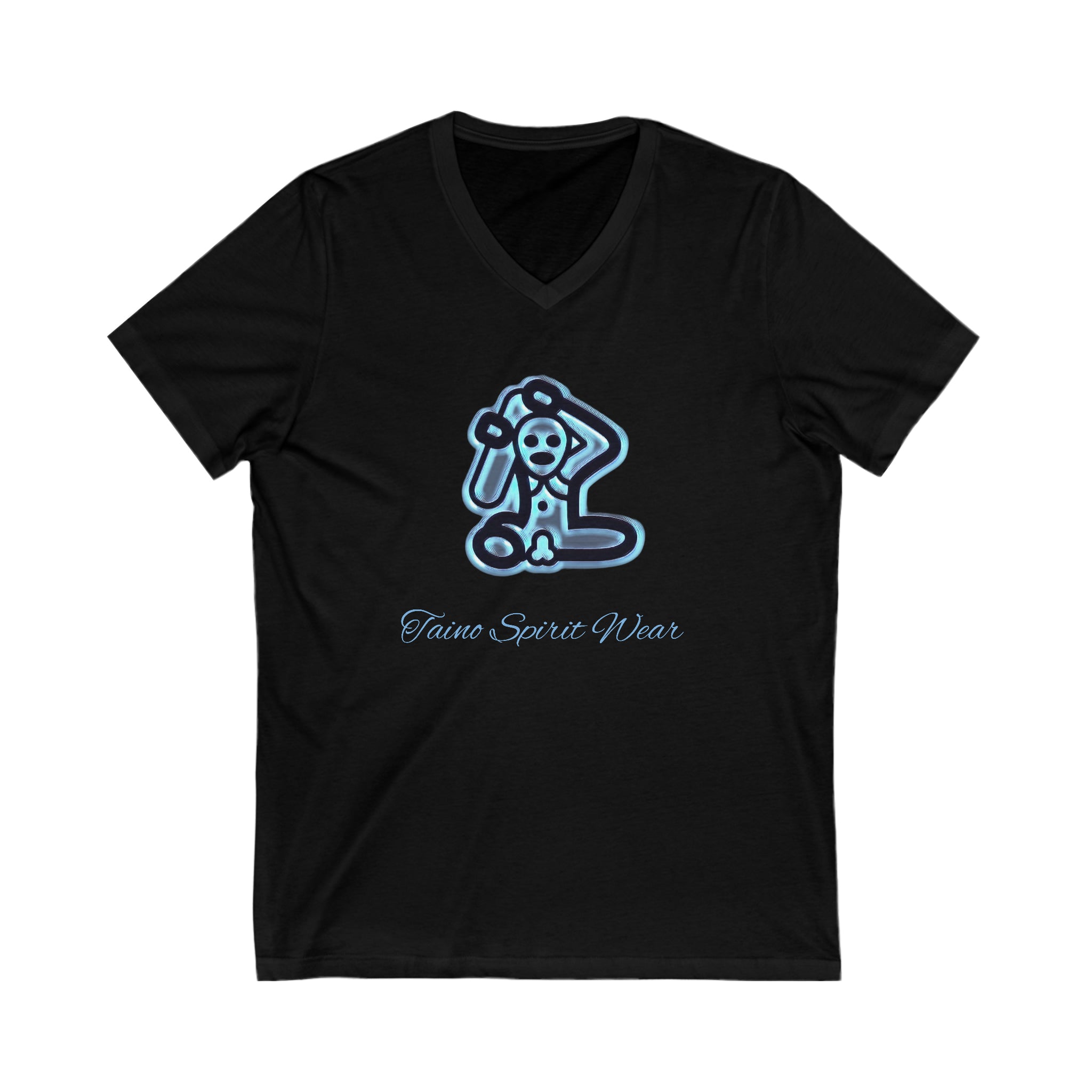 Taino Symbolism Unisex Jersey Short Sleeve V-Neck Tee