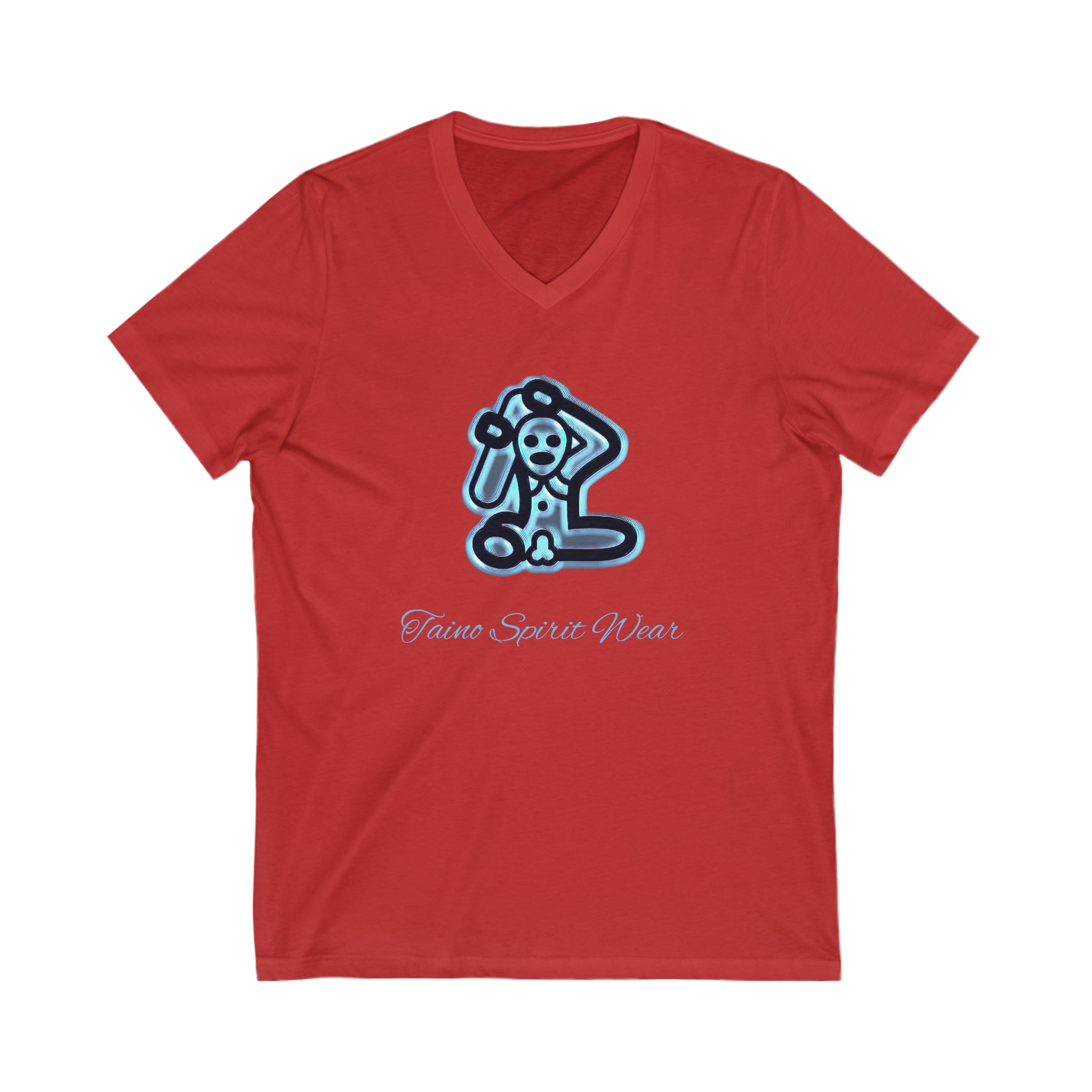 Taino Symbolism Unisex Jersey Short Sleeve V-Neck Tee