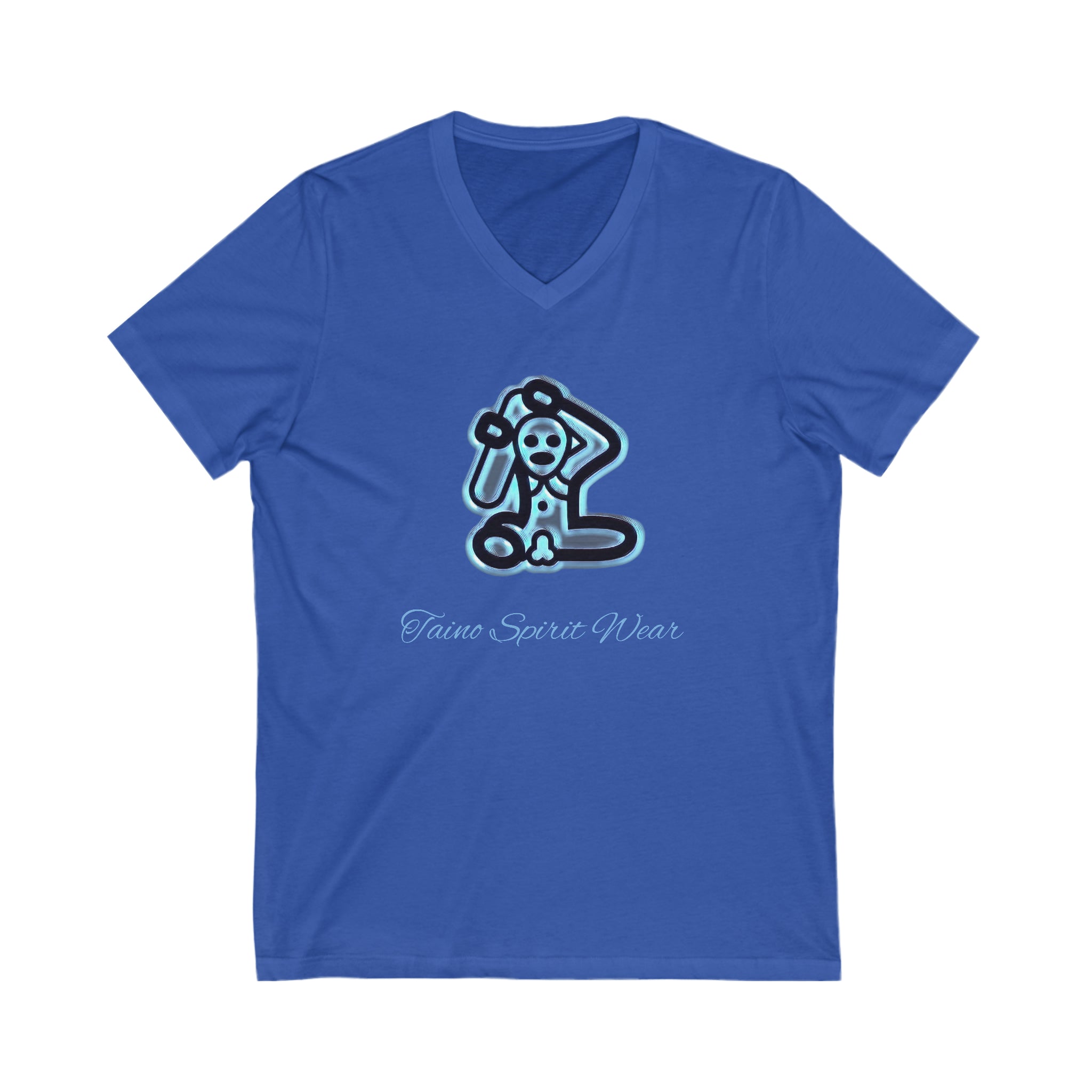 Taino Symbolism Unisex Jersey Short Sleeve V-Neck Tee