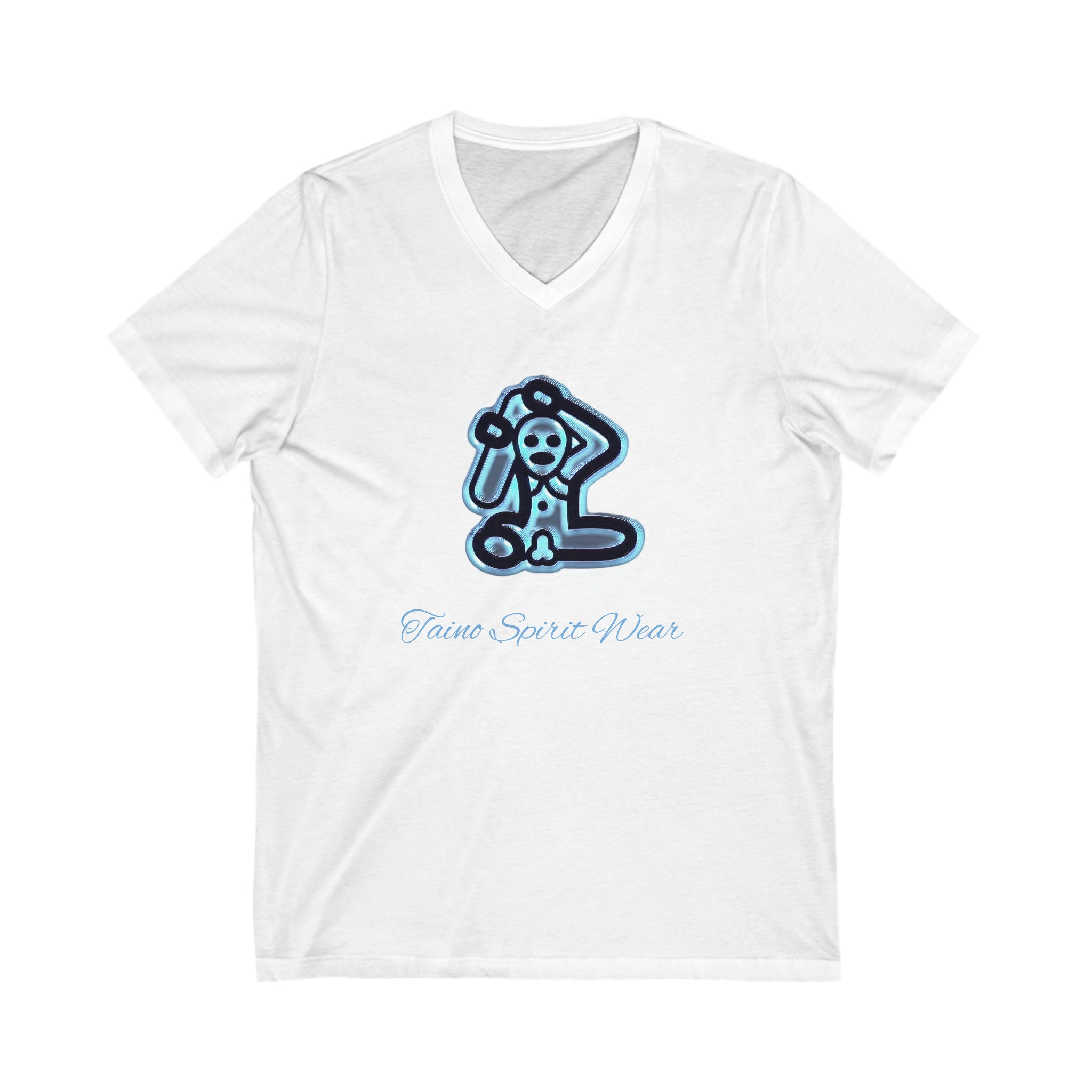 Taino Symbolism Unisex Jersey Short Sleeve V-Neck Tee