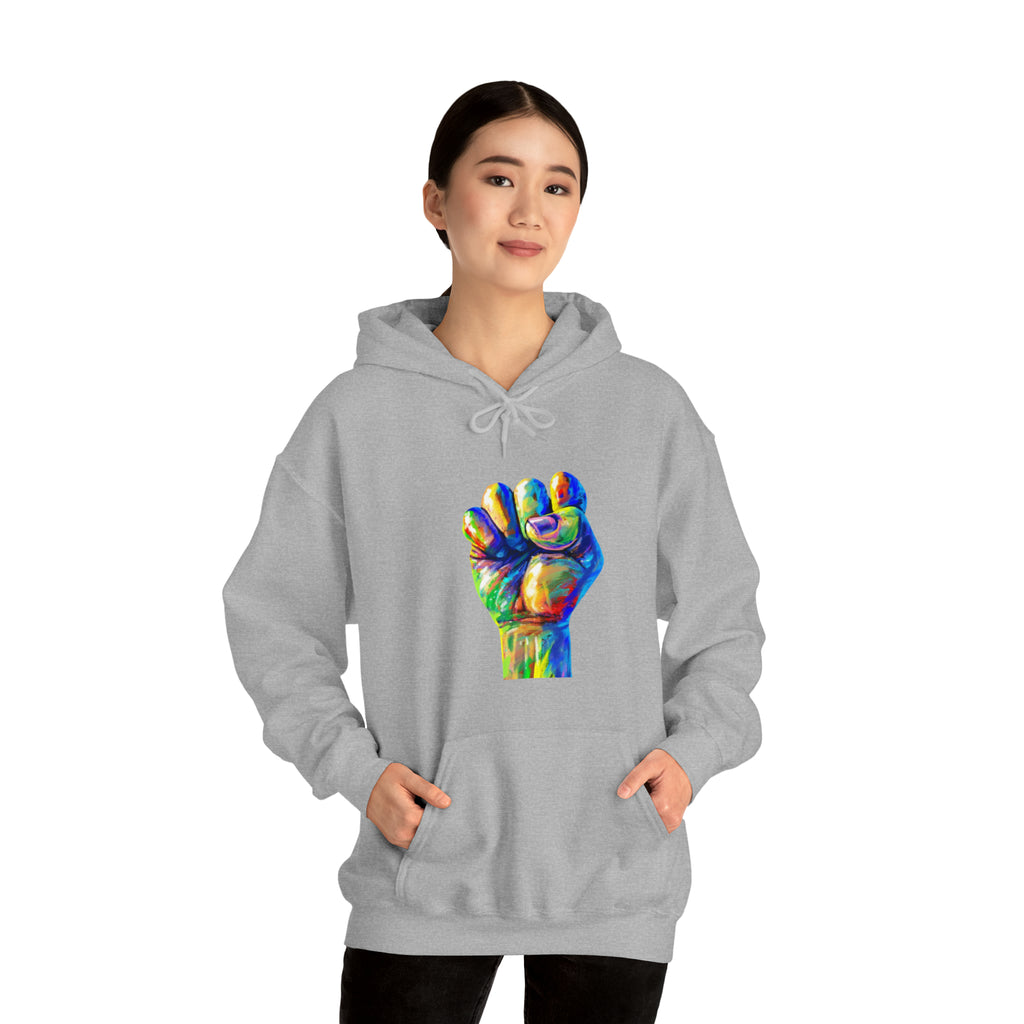Power to The People Fist Unisex Heavy Blend™ Hooded Sweatshirt
