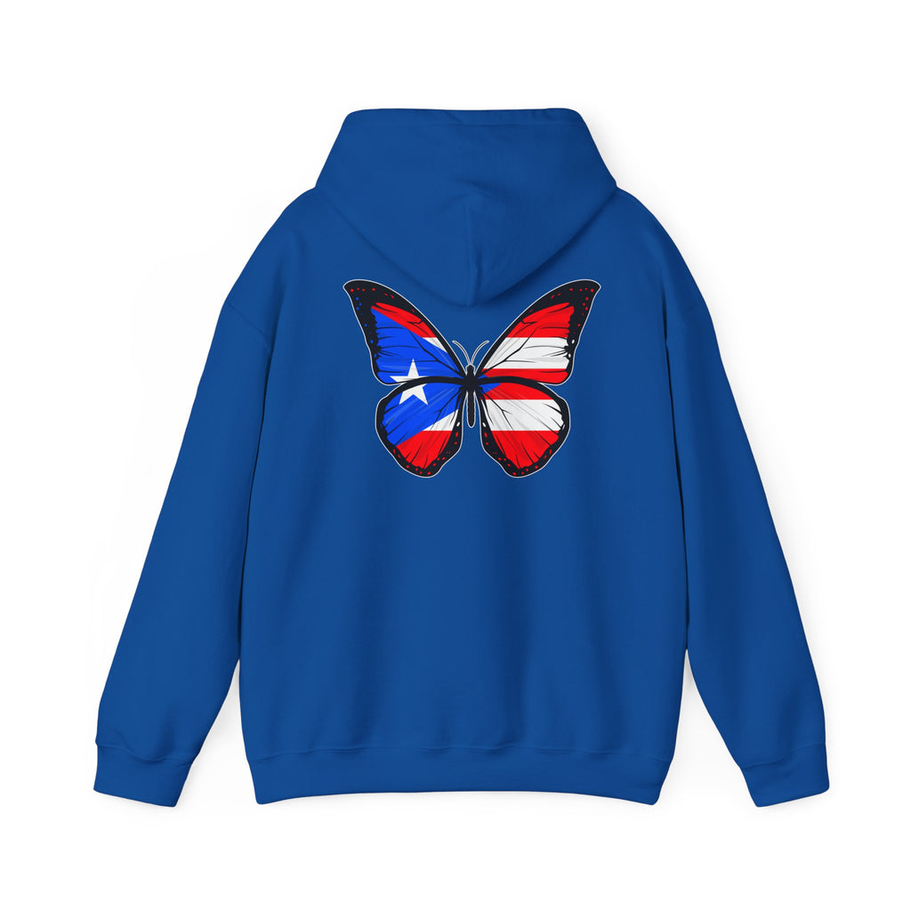 Women's Puerto Rico Flag Butterfly Hoodie