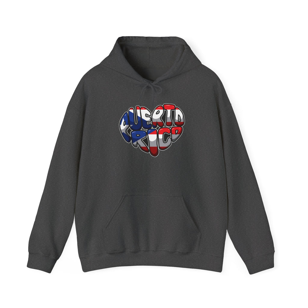 Puerto Rico Flag Heart & Frog Hoodie – Puerto Rican Pride Sweatshirt