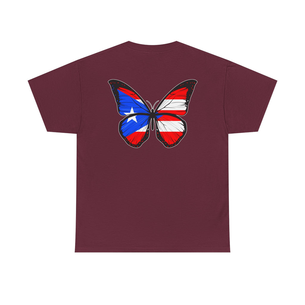 Women's Puerto Rico Flag Butterfly T-Shirt