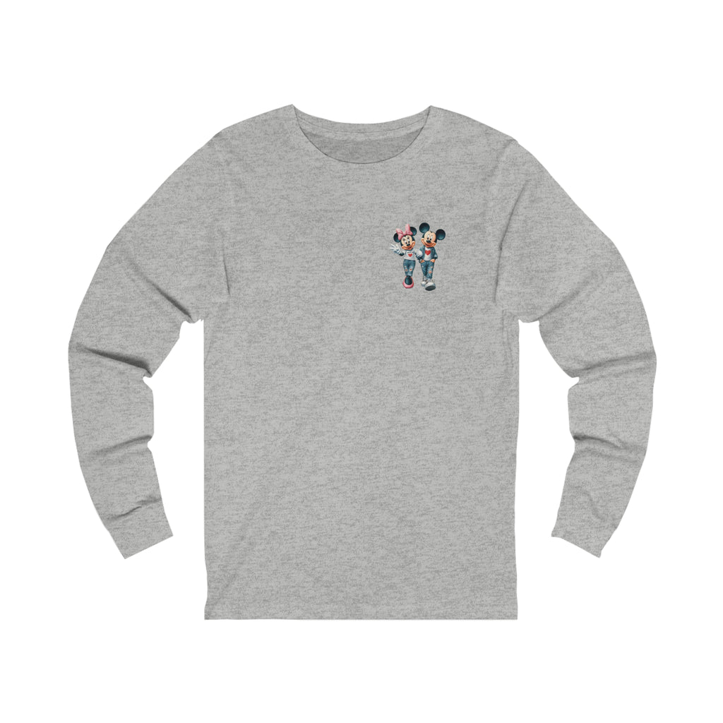 Minnie and Mickie Have A Great Day Unisex Jersey Long Sleeve Tee