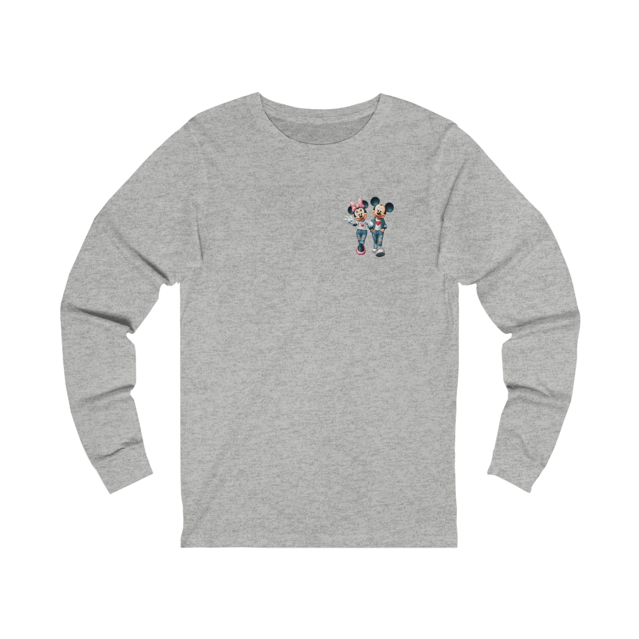 Minnie and Mickie Have A Great Day Unisex Jersey Long Sleeve Tee