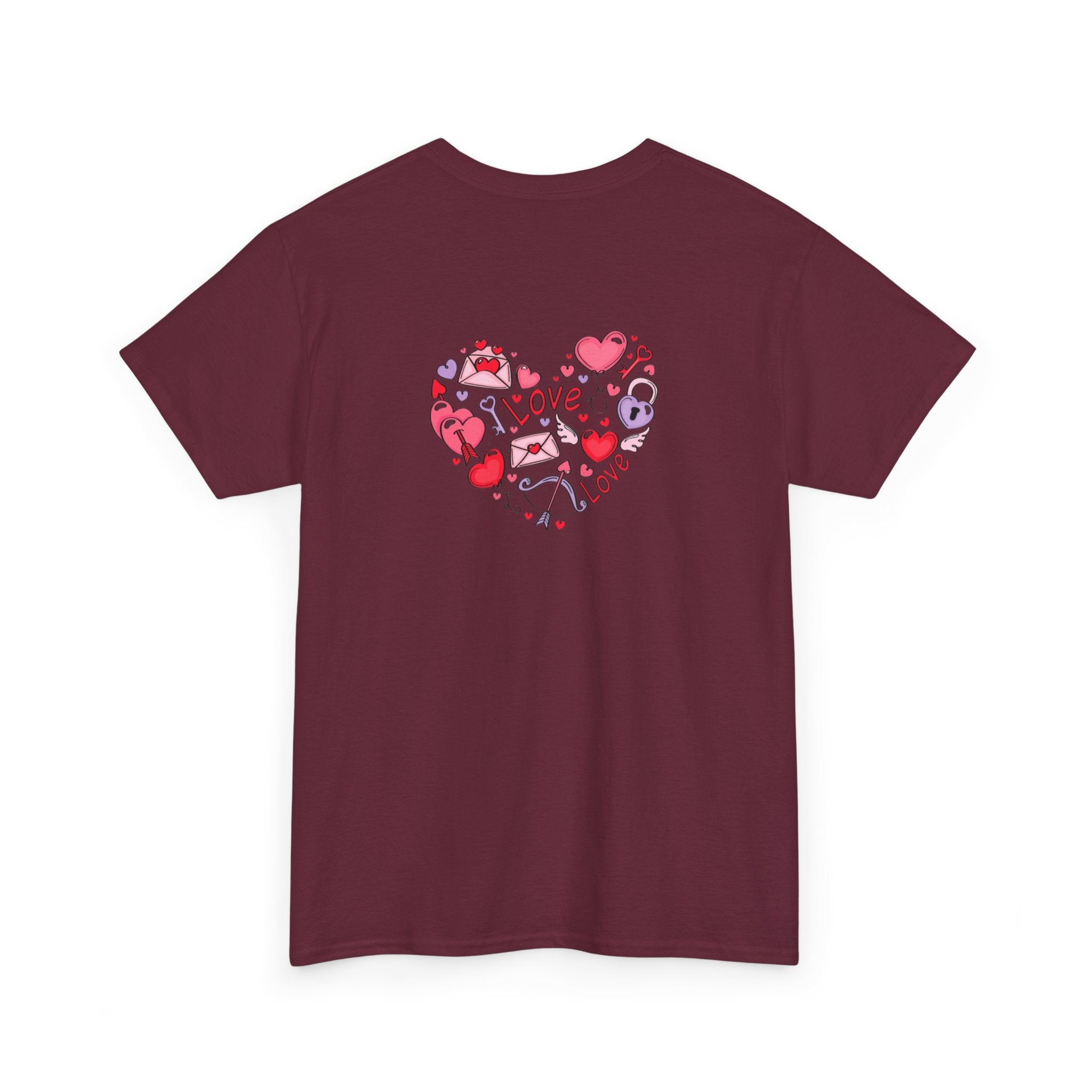 Valentine's Day Tee — "Happy Valentine's Day" Heart Design